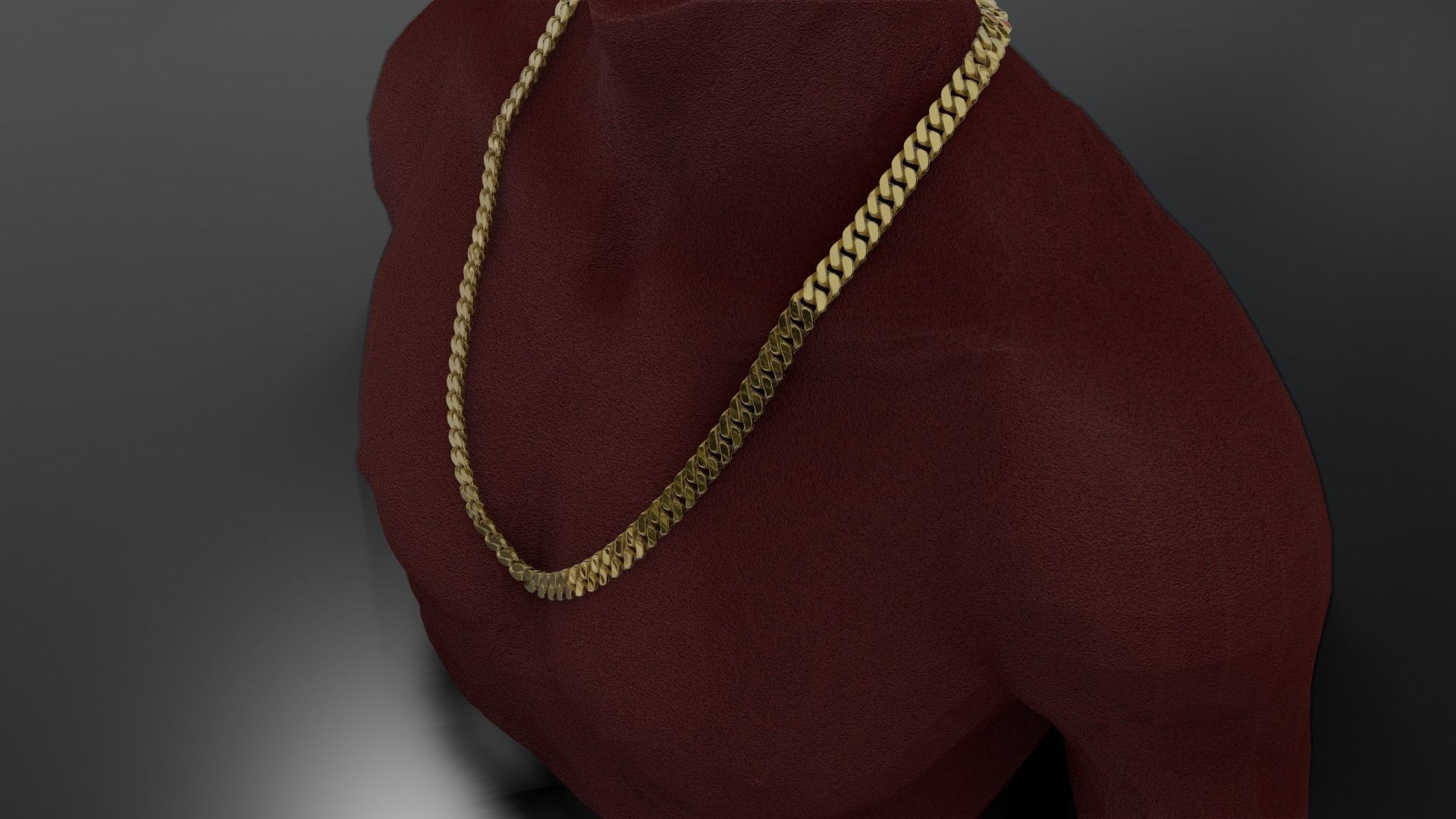 Cuban Link Chain 3D print model_16