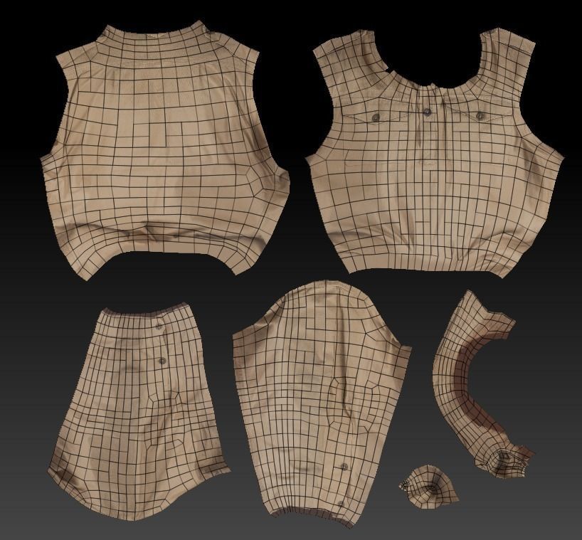 Animated Australian infantryman character from World War 2 91 Low-poly 3D model_12