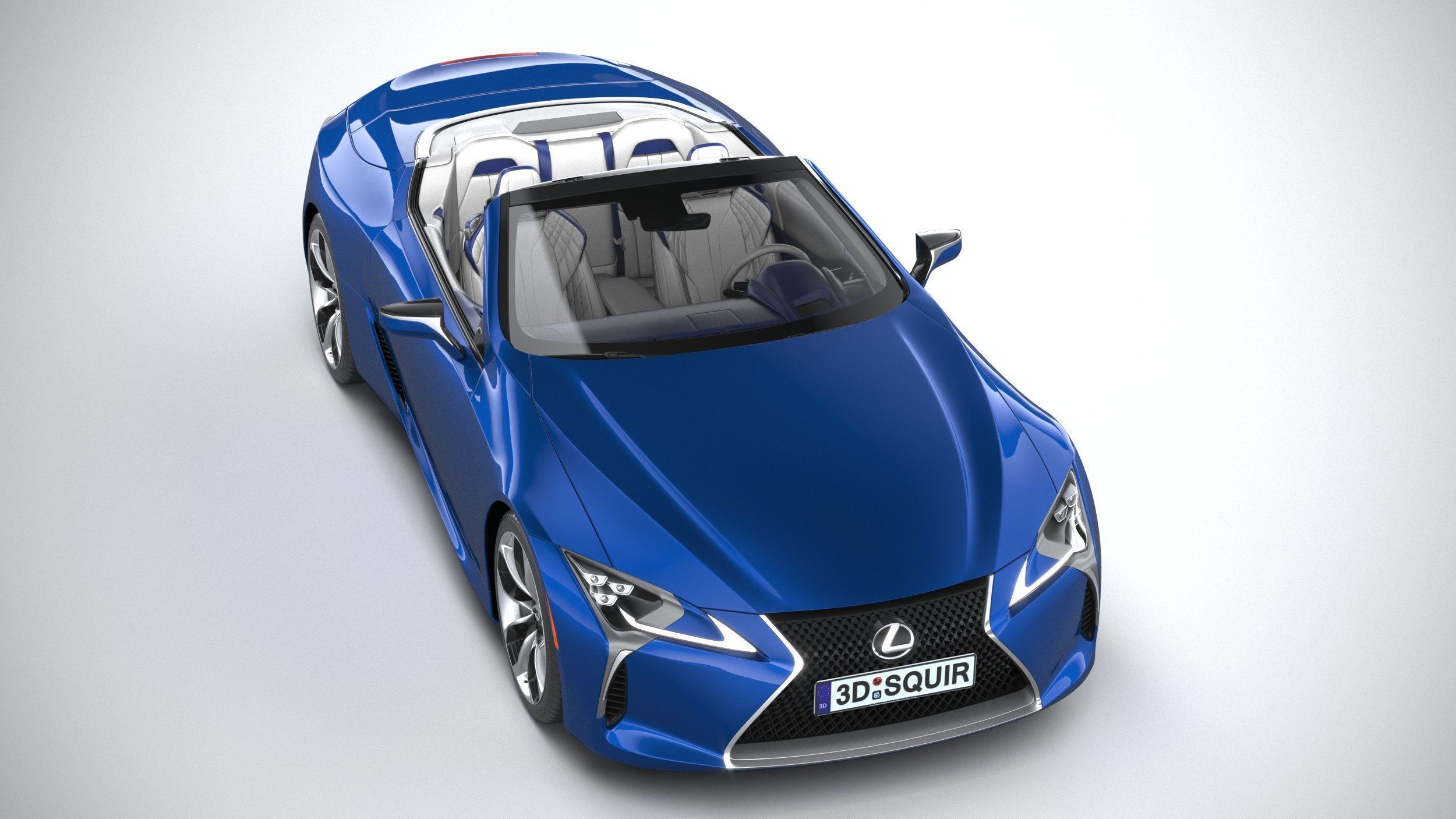 Lexus LC 500 Convertible 2021 3D model_12