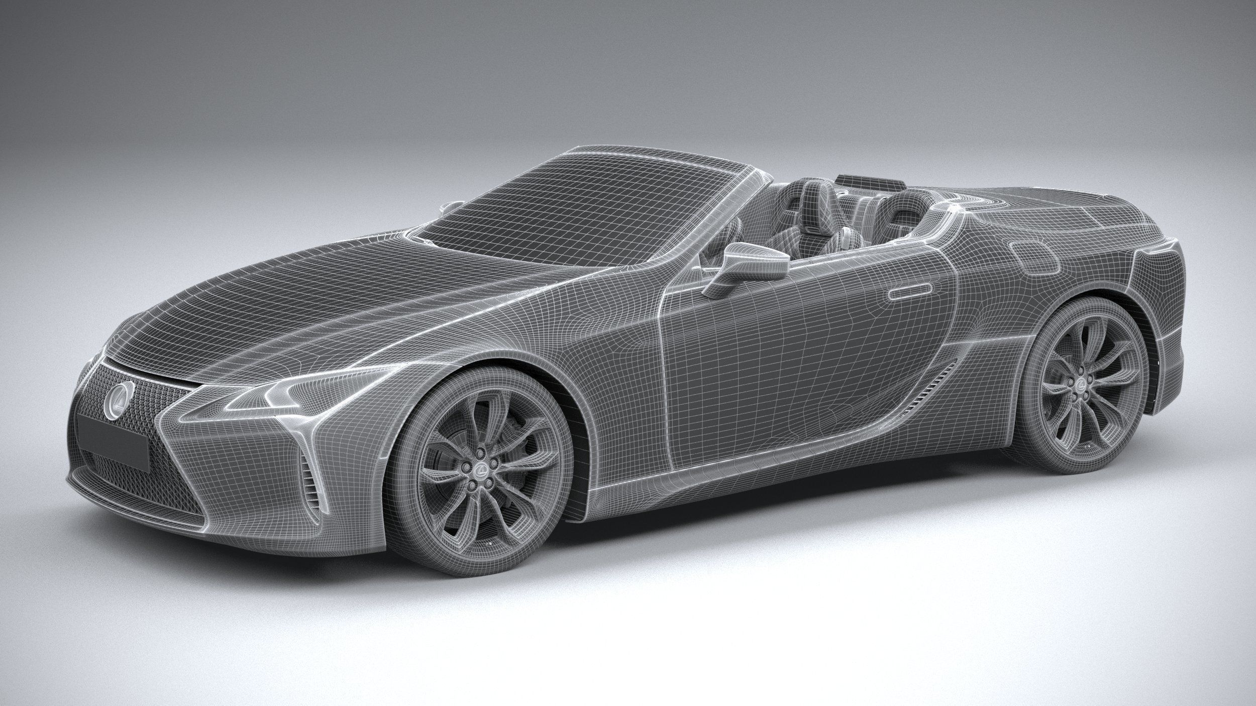 Lexus LC 500 Convertible 2021 3D model_30