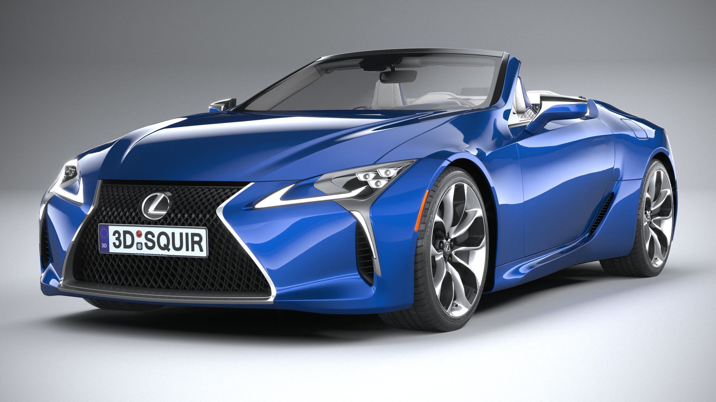 Lexus LC 500 Convertible 2021 3D model_2