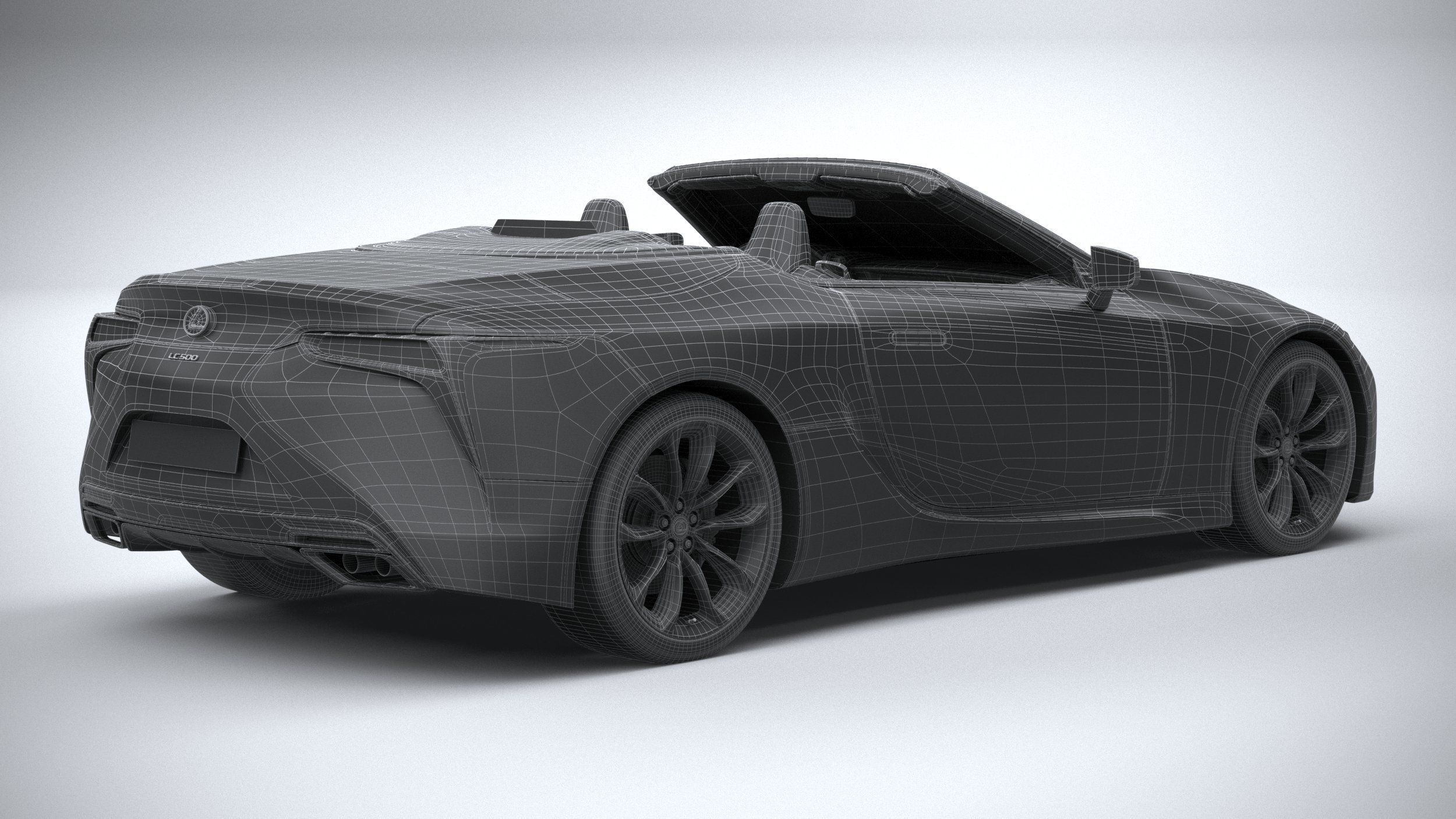 Lexus LC 500 Convertible 2021 3D model_33