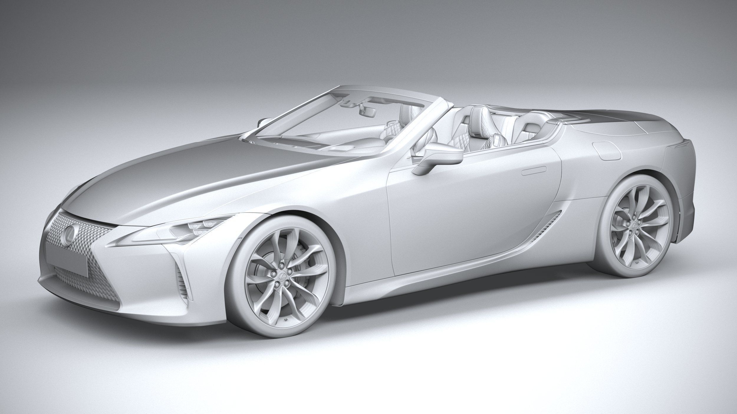 Lexus LC 500 Convertible 2021 3D model_19