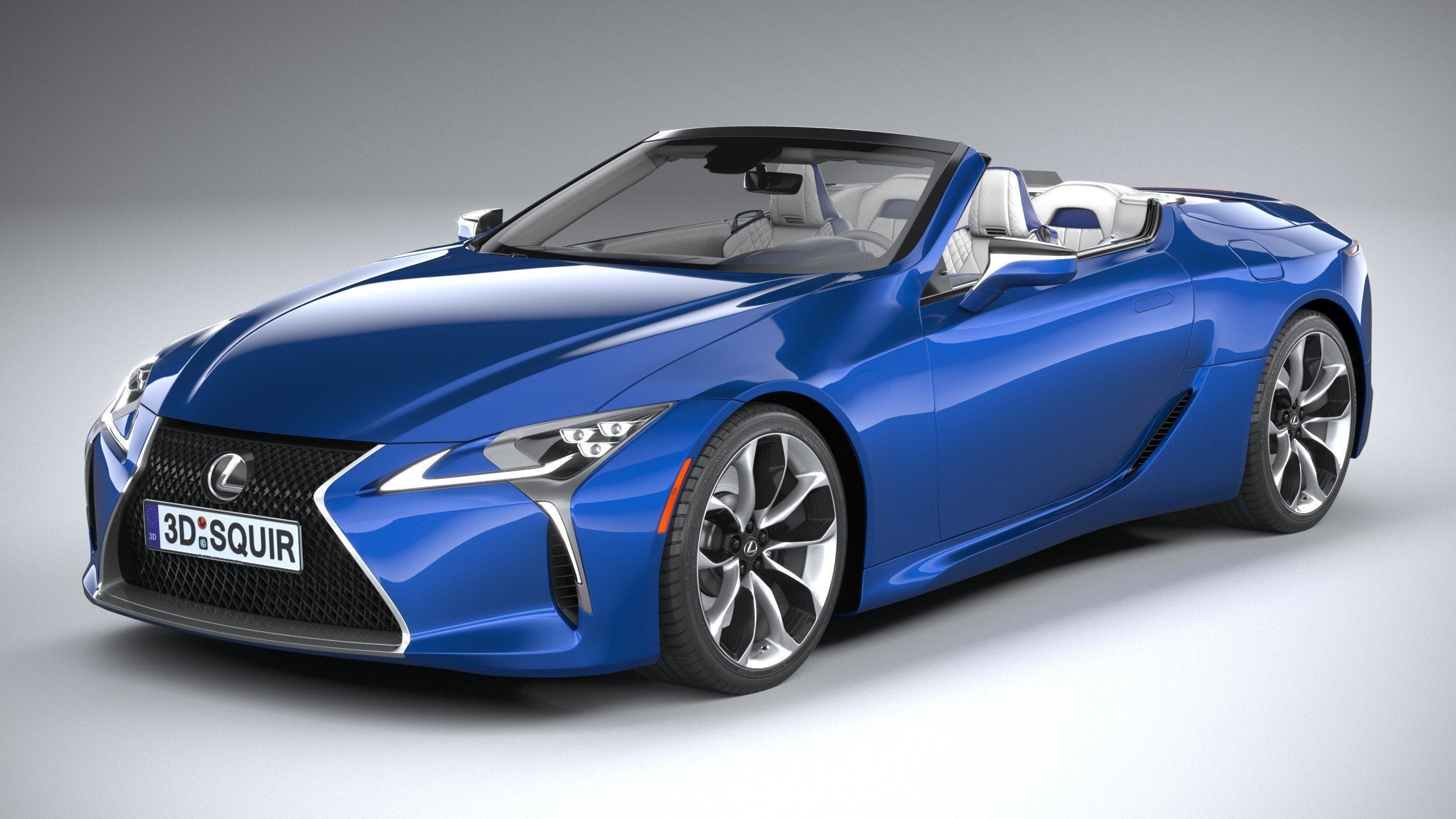 Lexus LC 500 Convertible 2021 3D model_1