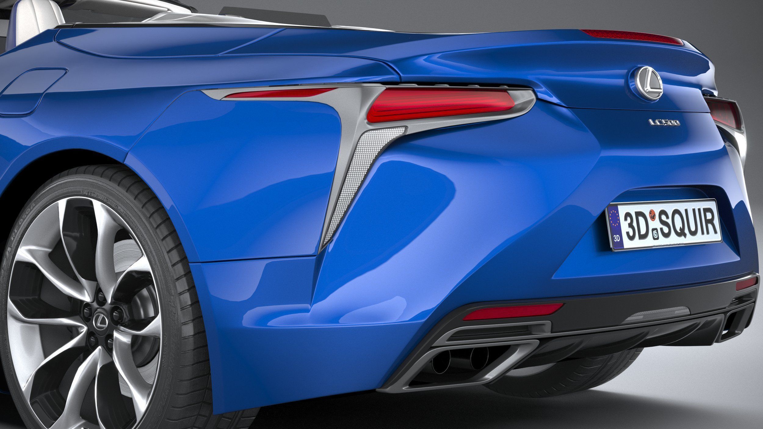 Lexus LC 500 Convertible 2021 3D model_6