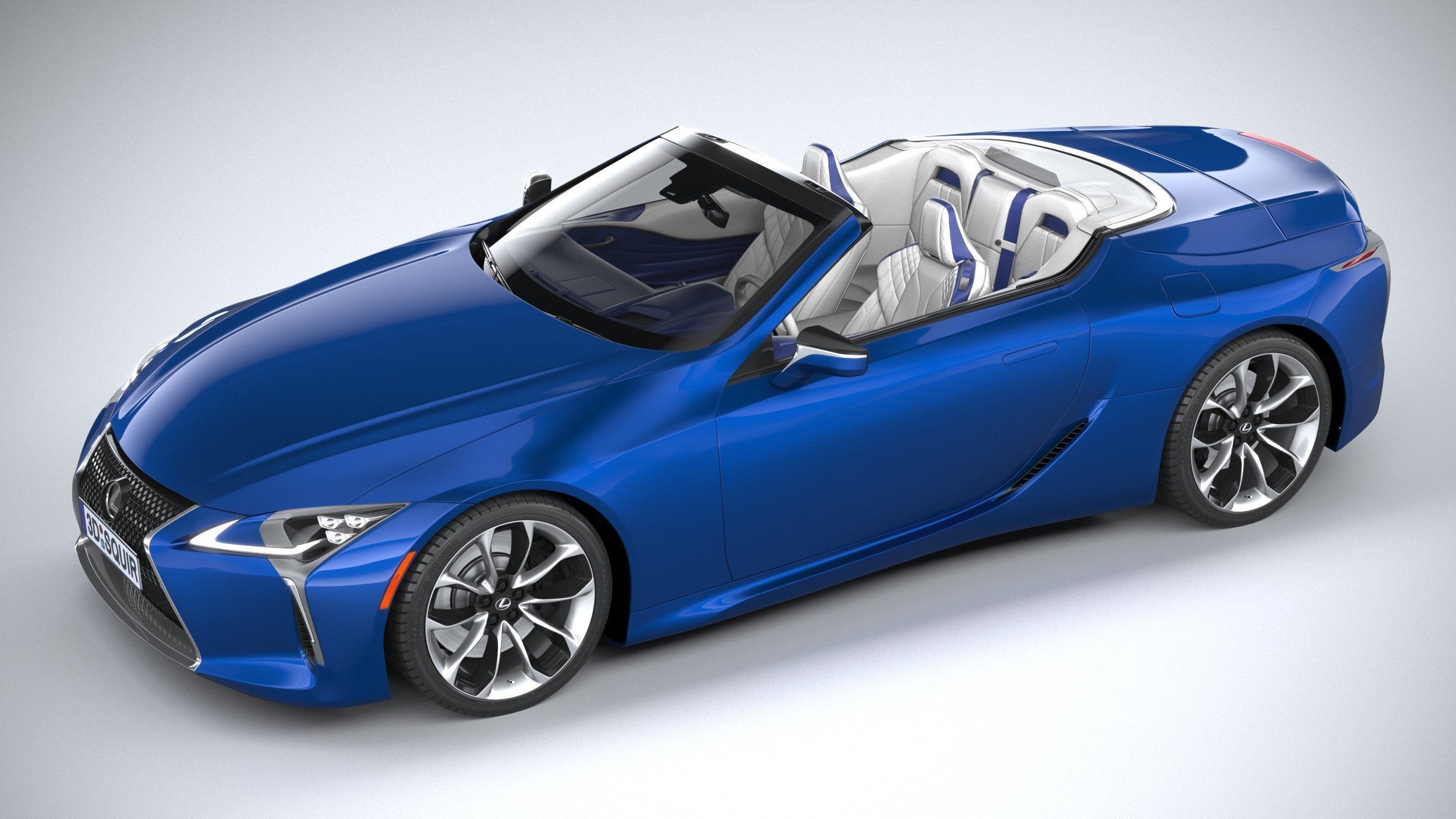 Lexus LC 500 Convertible 2021 3D model_7