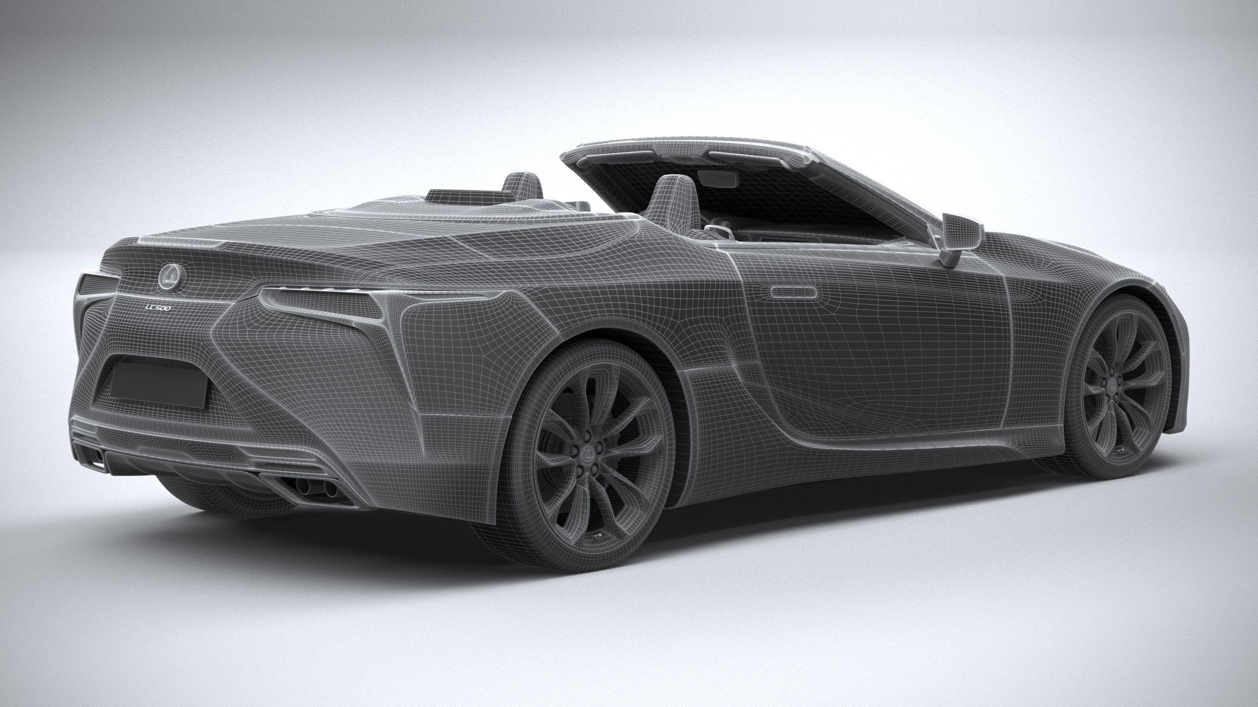 Lexus LC 500 Convertible 2021 3D model_31