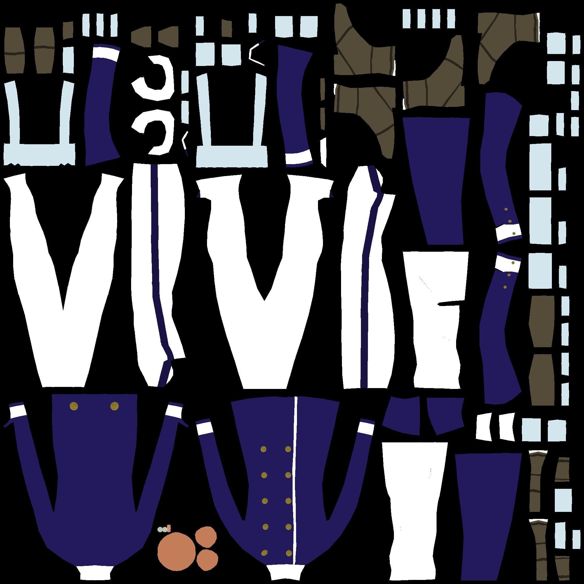 SOLDIER 1880 CHILEAN ARMY Low-poly 3D model_12