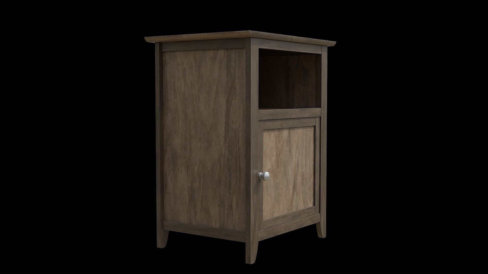 Cabinet Shelve 02 Low-poly 3D model_5