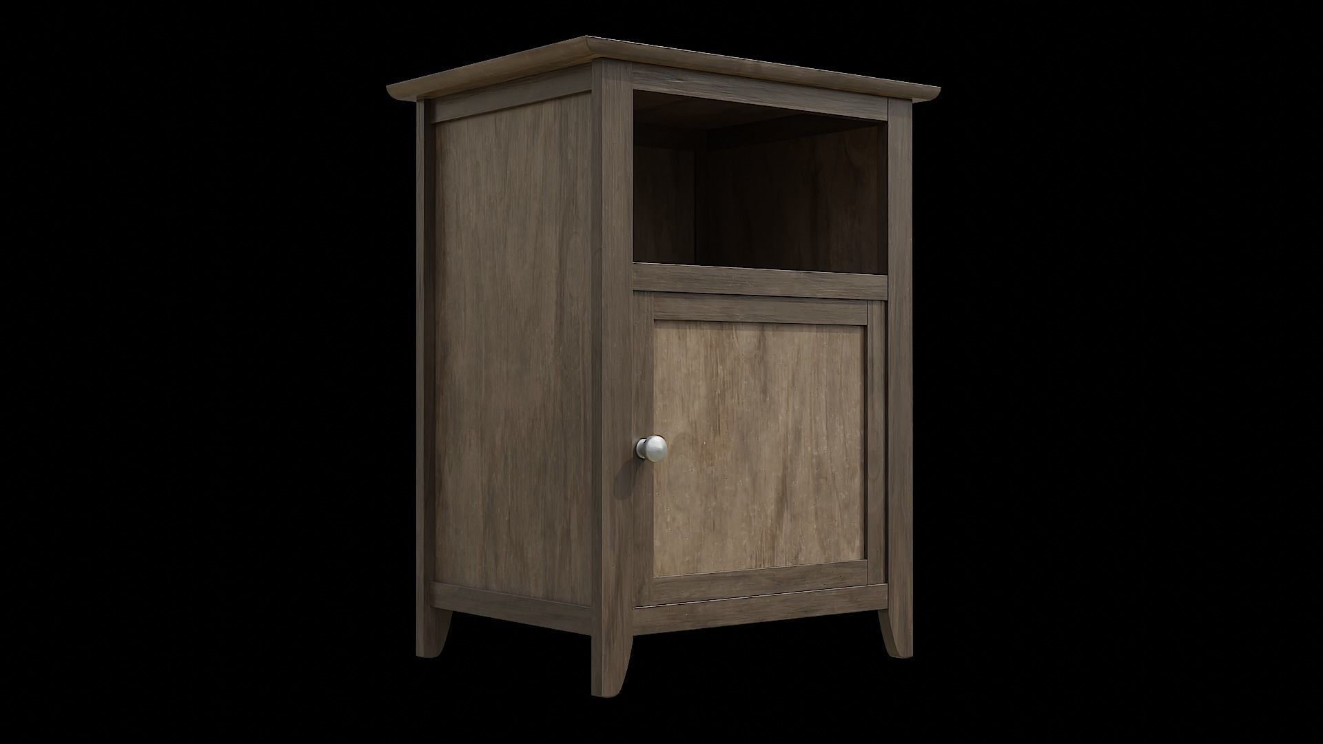Cabinet Shelve 02 Low-poly 3D model_3