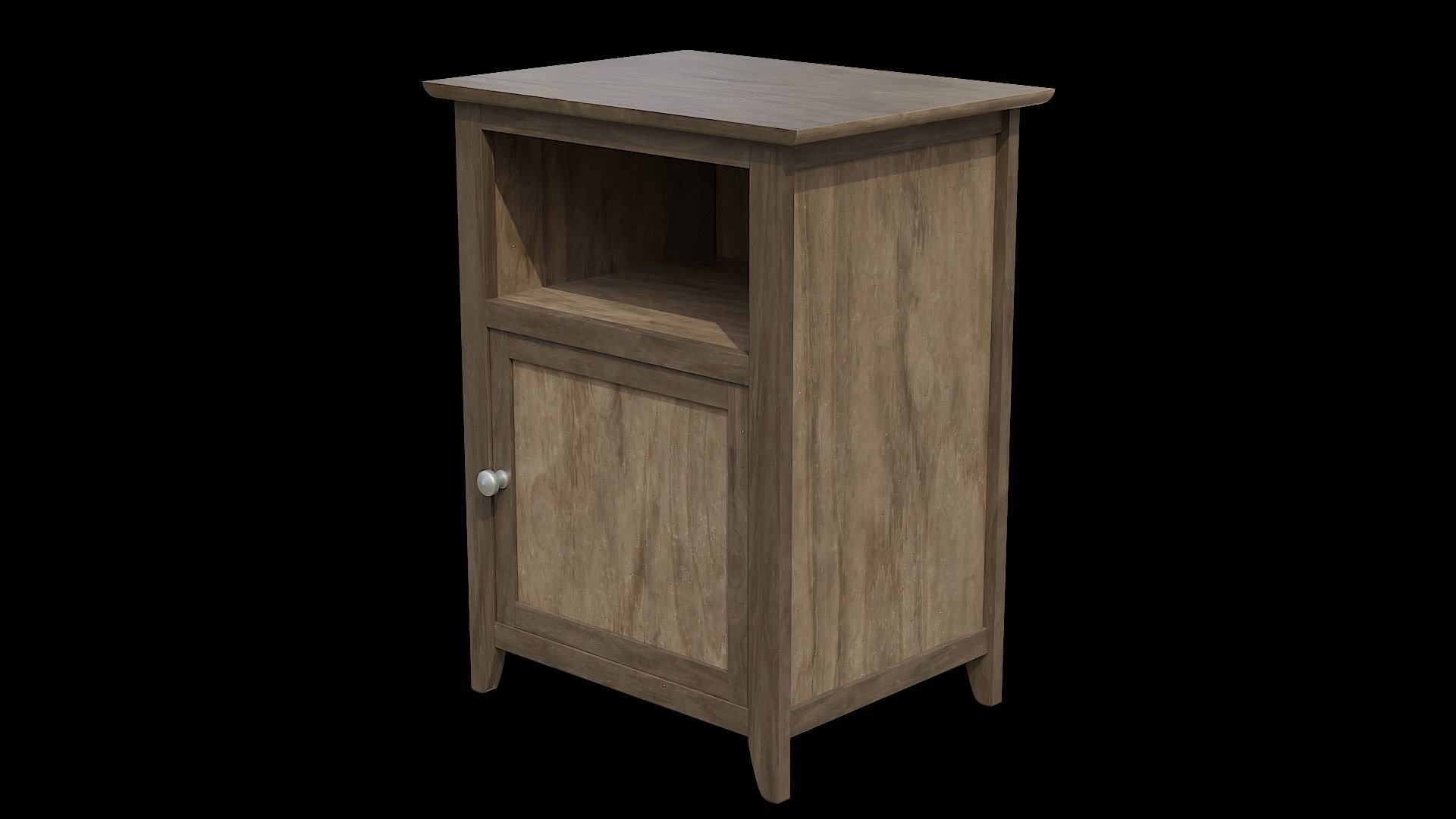 Cabinet Shelve 02 Low-poly 3D model_1