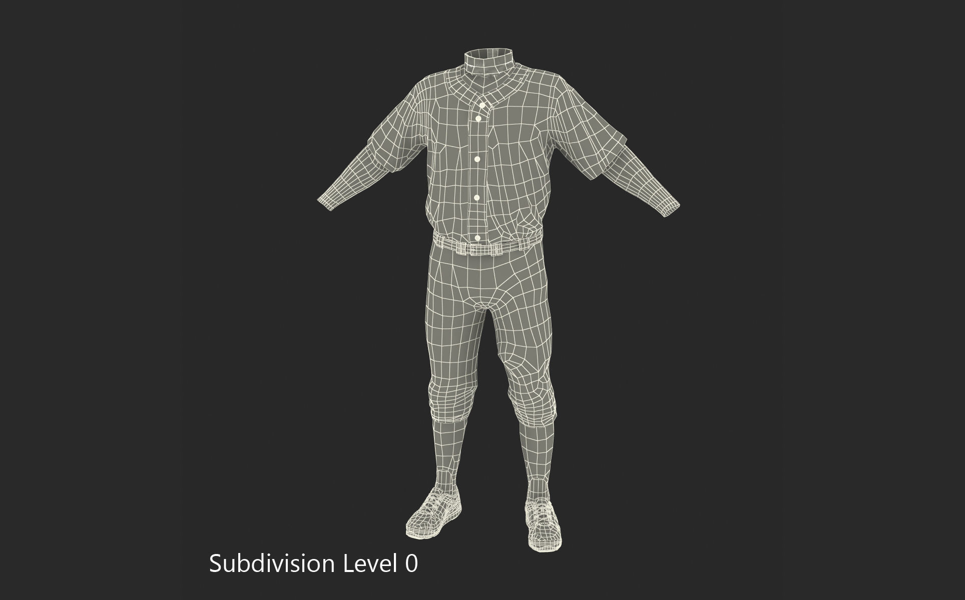 Baseball Player Outfit Twins 3 3D model_11