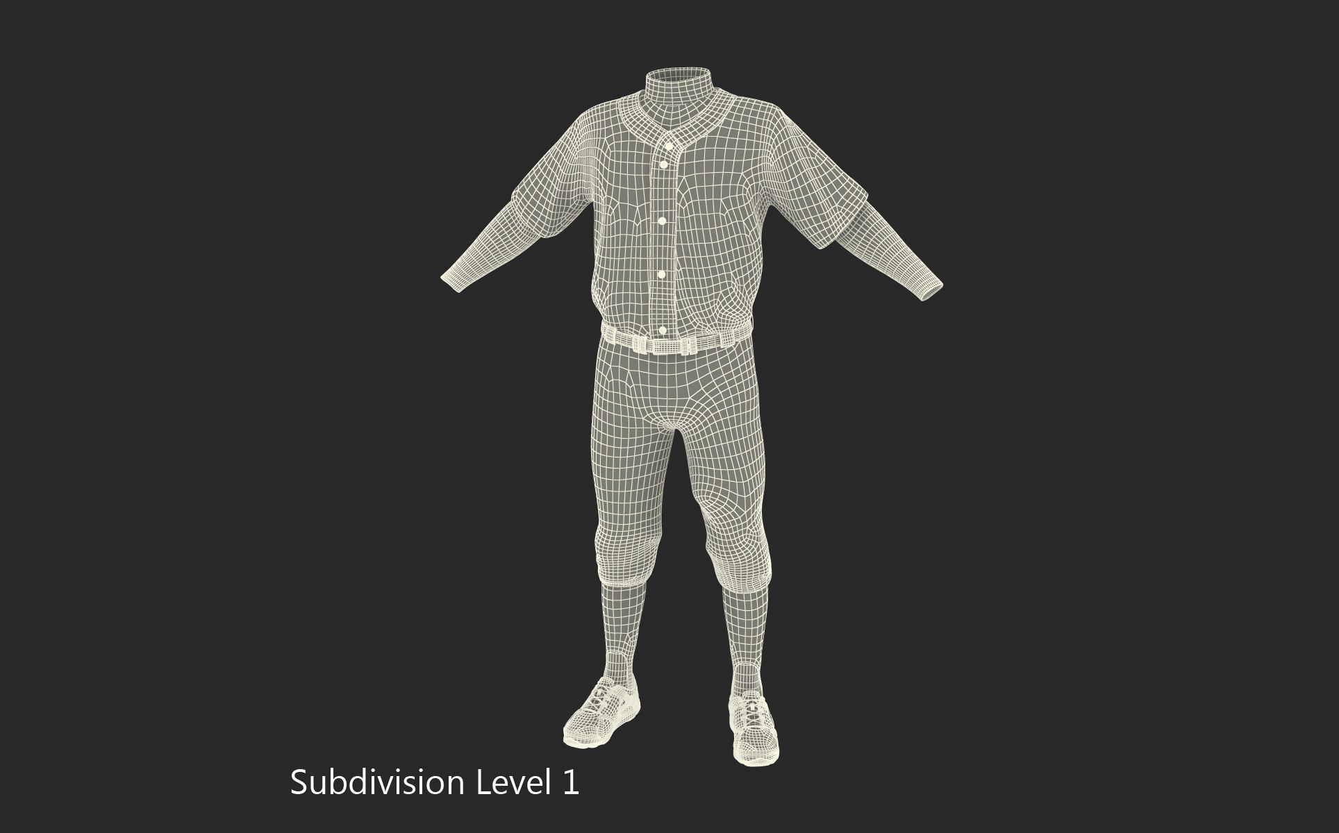 Baseball Player Outfit Twins 3 3D model_12