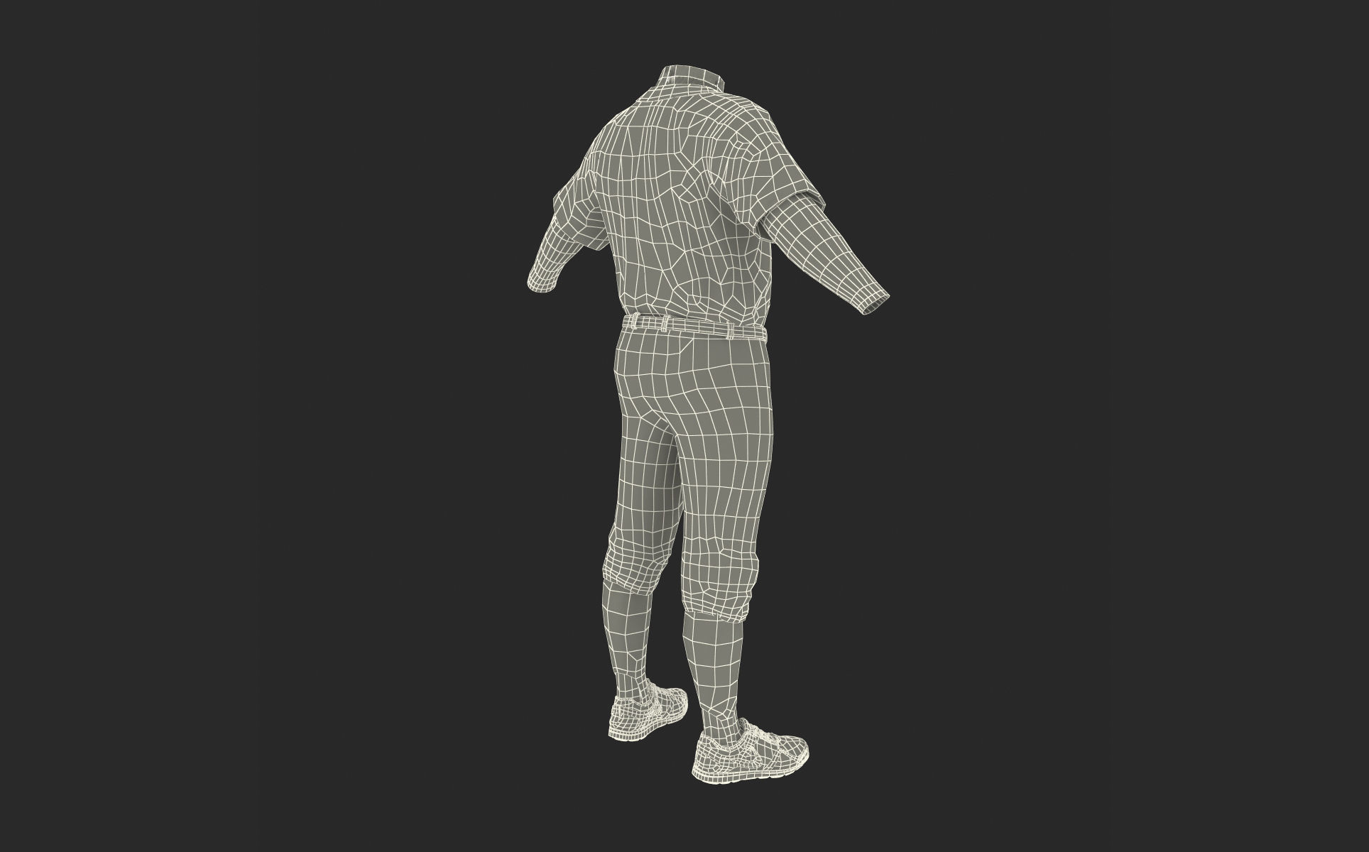 Baseball Player Outfit Twins 3 3D model_17