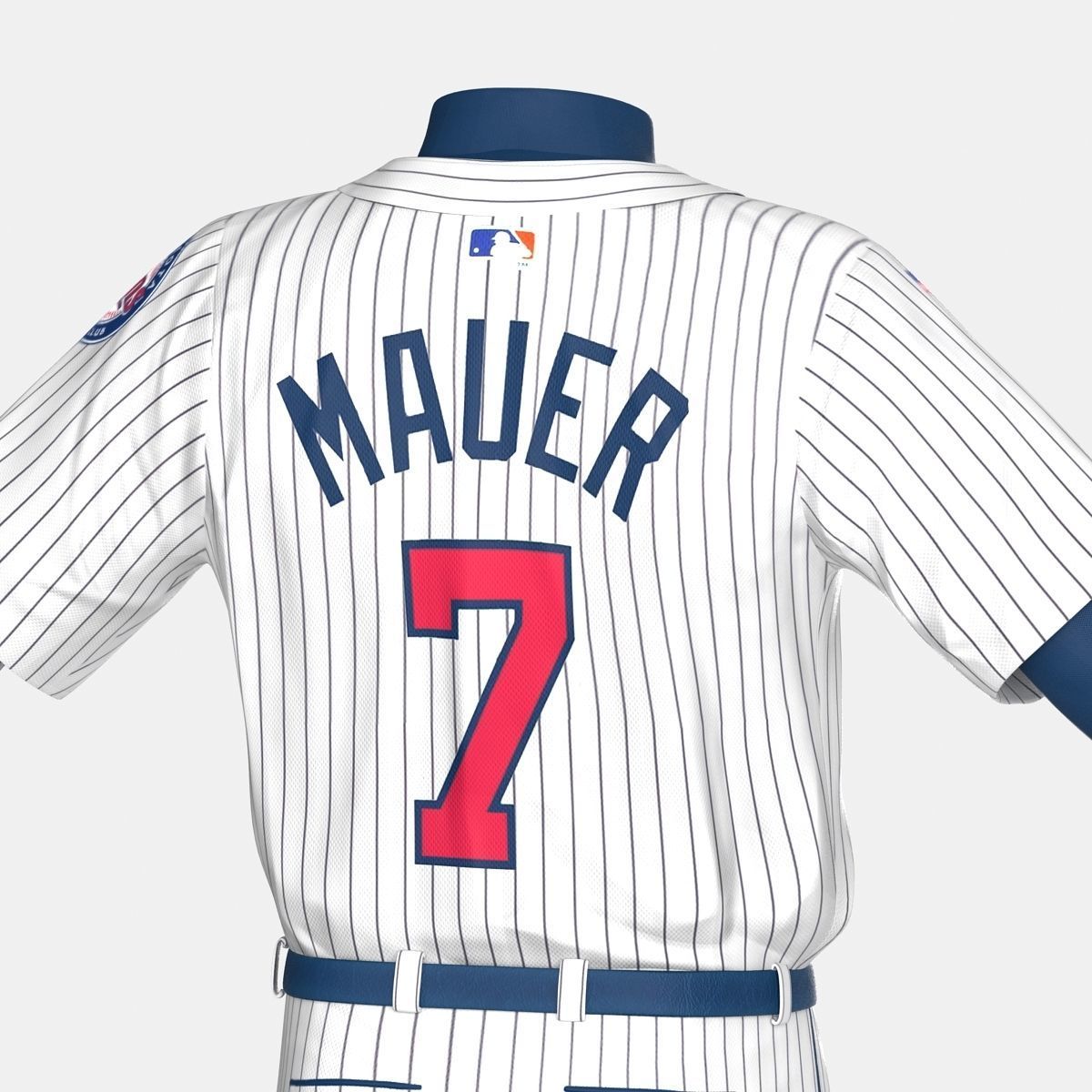 Baseball Player Outfit Twins 3 3D model_8