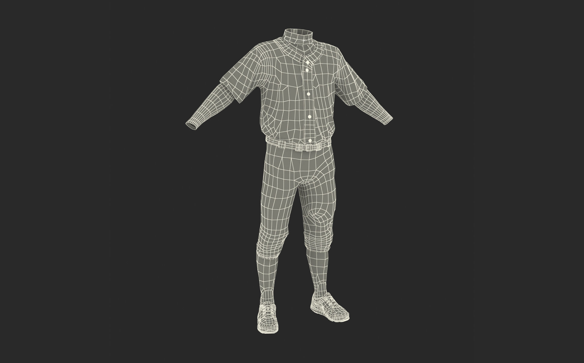 Baseball Player Outfit Twins 3 3D model_16