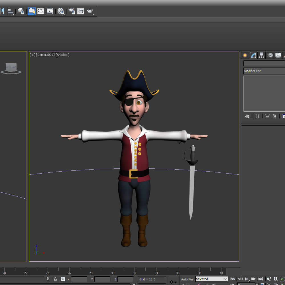 Pirate Cartoon 3D model_15