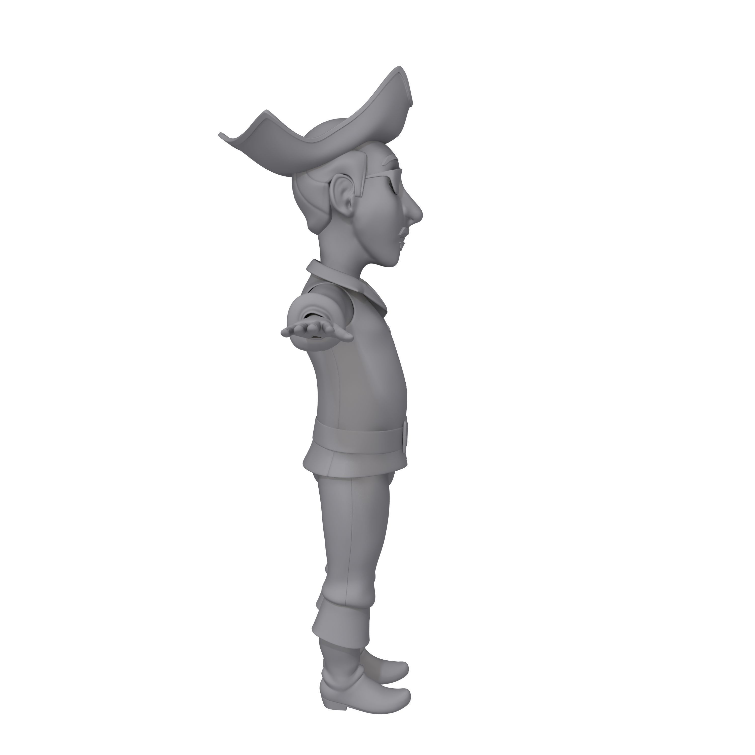 Pirate Cartoon 3D model_5
