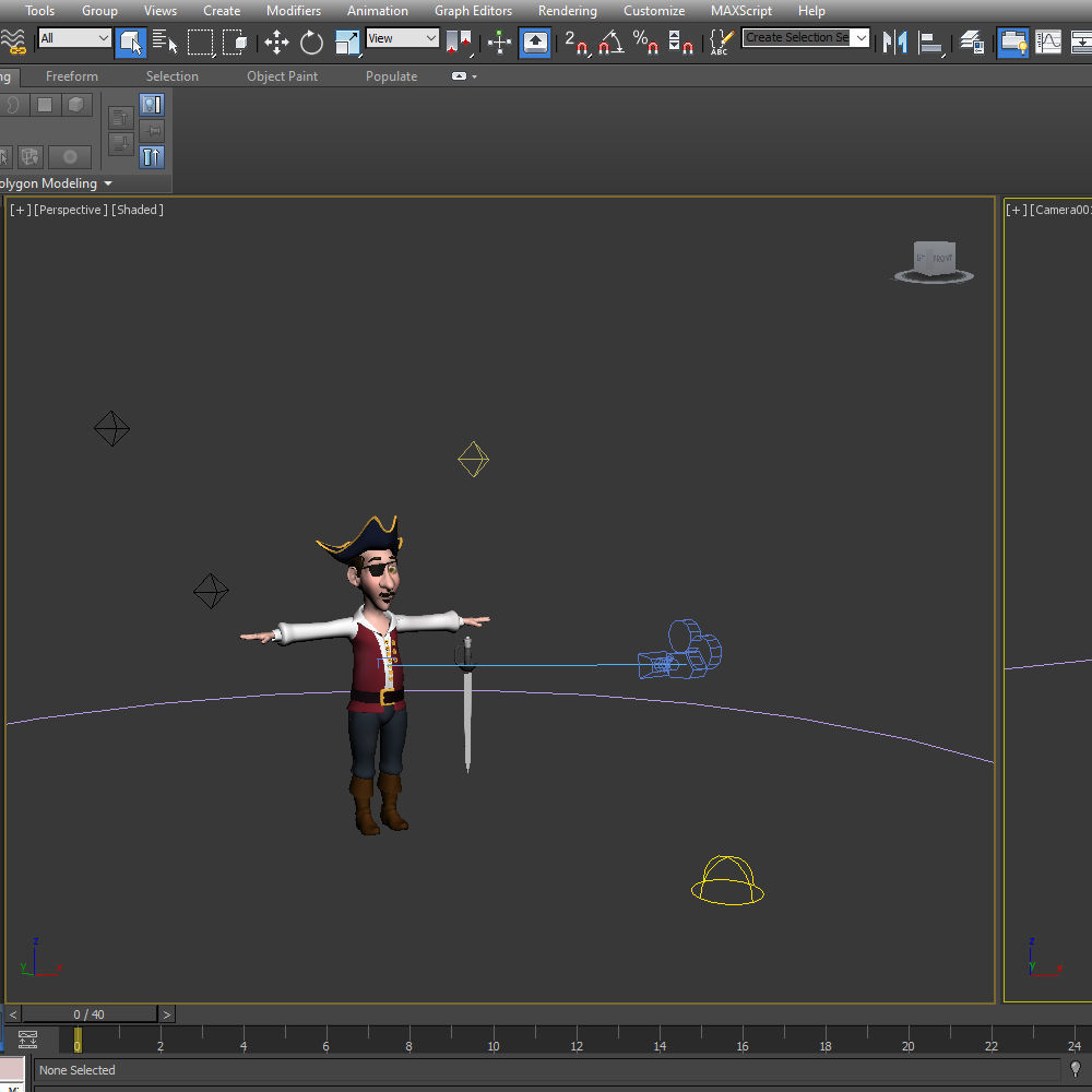 Pirate Cartoon 3D model_14