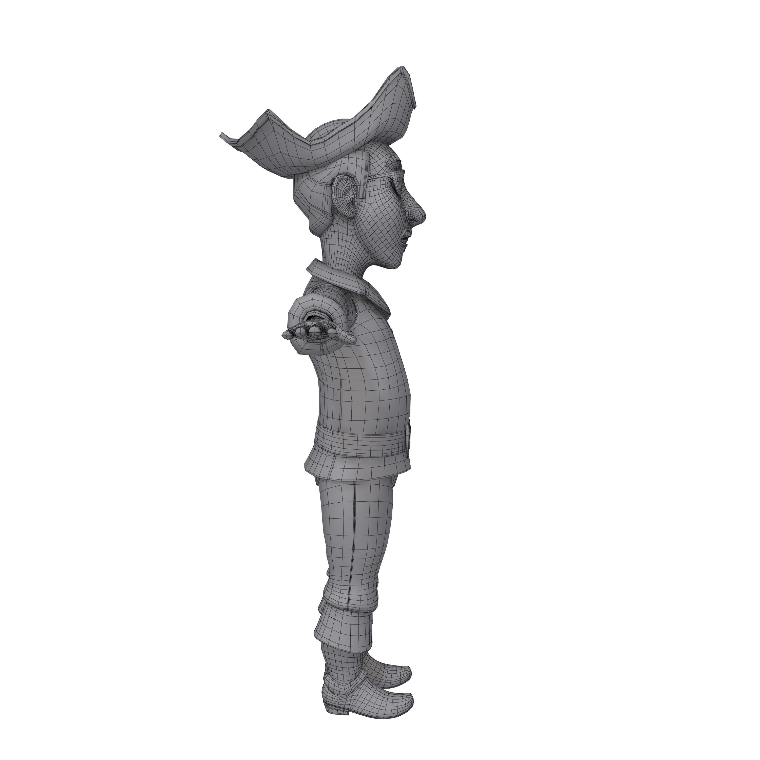 Pirate Cartoon 3D model_9