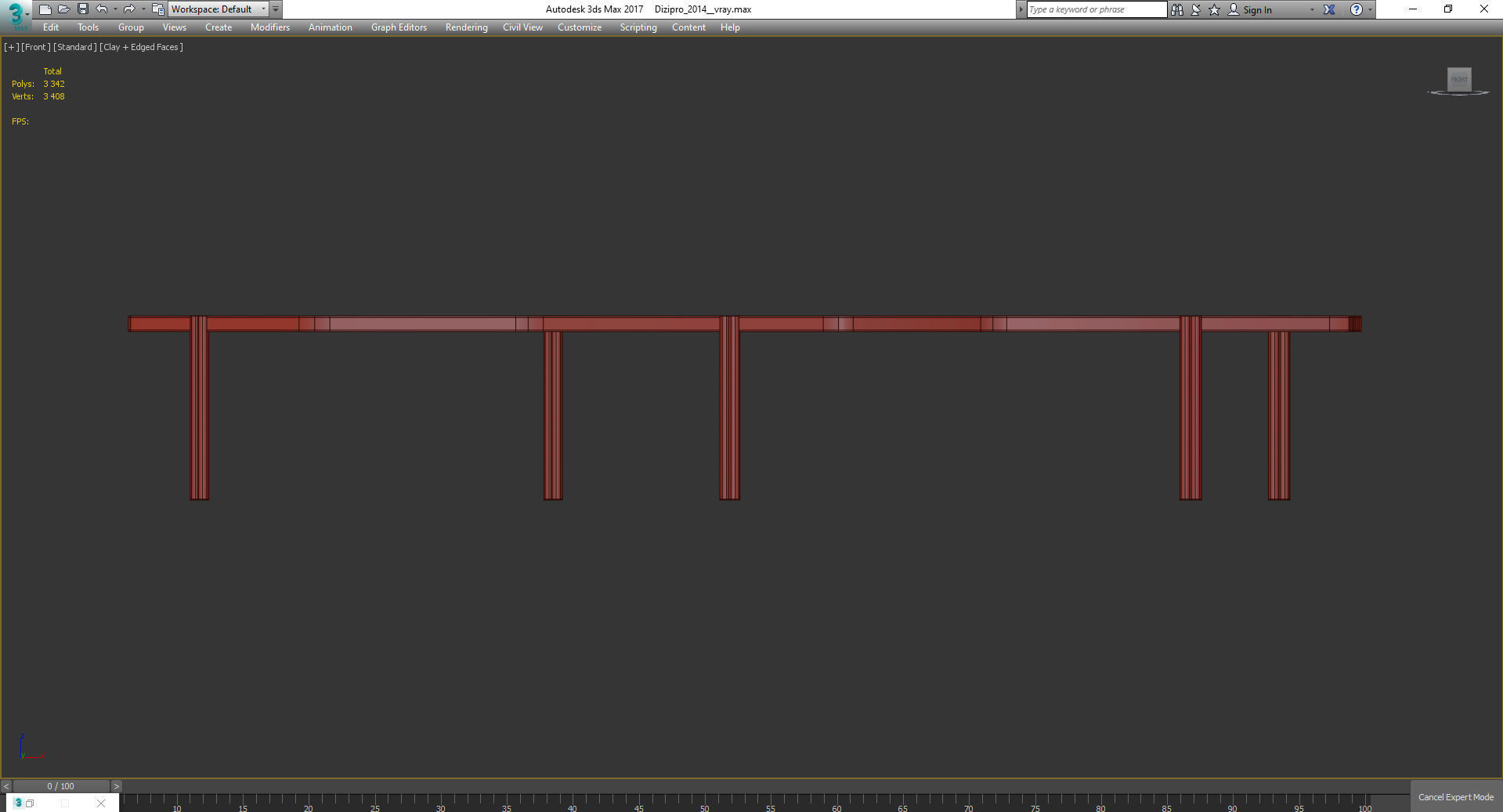 Durame DARK JEAN COFFEE TABLE 3d model Low-poly 3D model_2