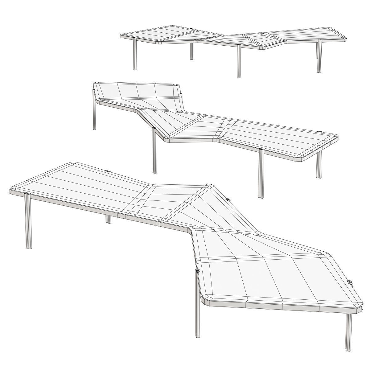 Durame DARK JEAN COFFEE TABLE 3d model Low-poly 3D model_1