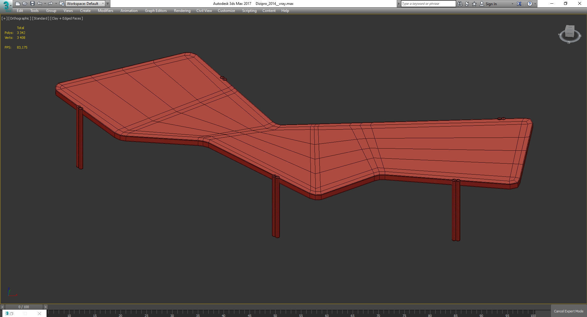 Durame DARK JEAN COFFEE TABLE 3d model Low-poly 3D model_3