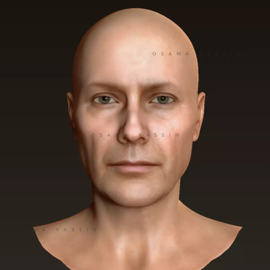 Old Male Portrait 3D model