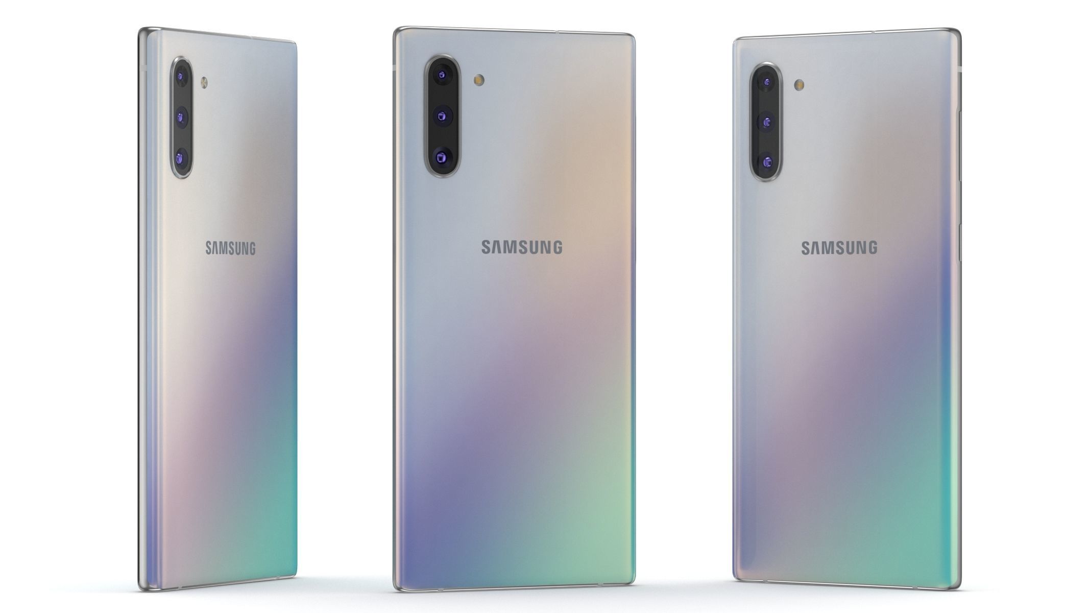 Samsung Galaxy Note 10 All Colors 3D model_19