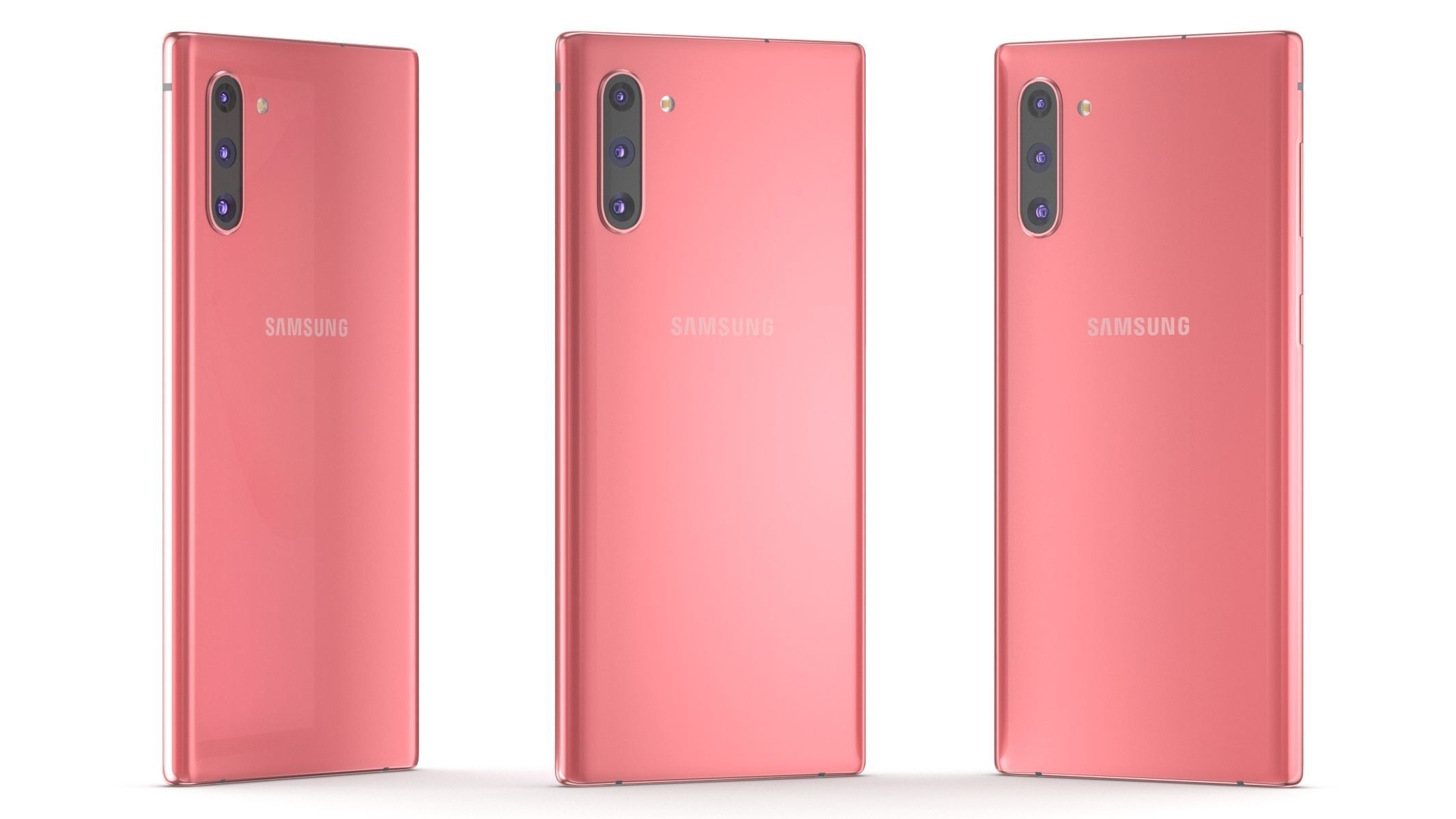 Samsung Galaxy Note 10 All Colors 3D model_34