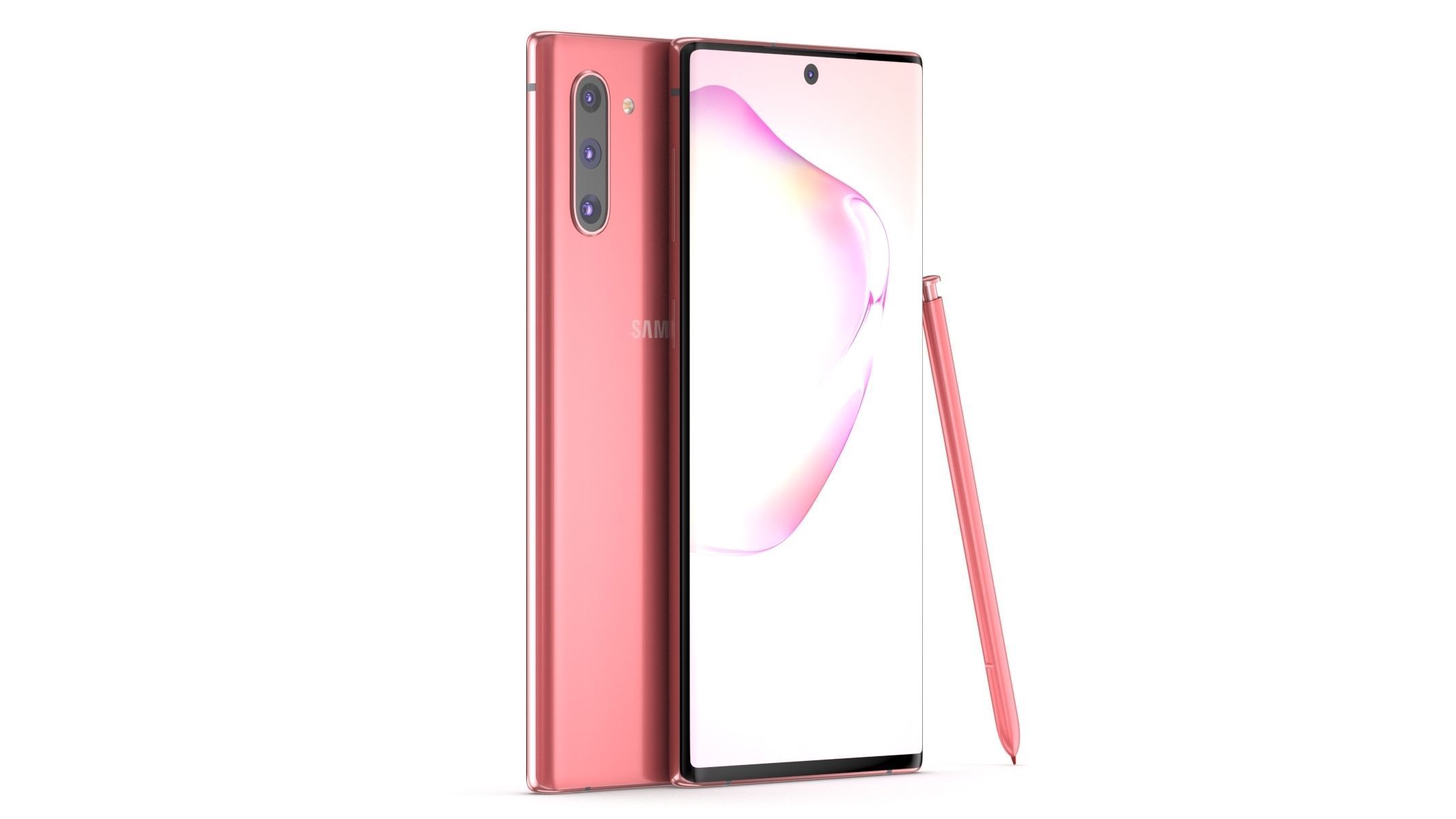 Samsung Galaxy Note 10 All Colors 3D model_27