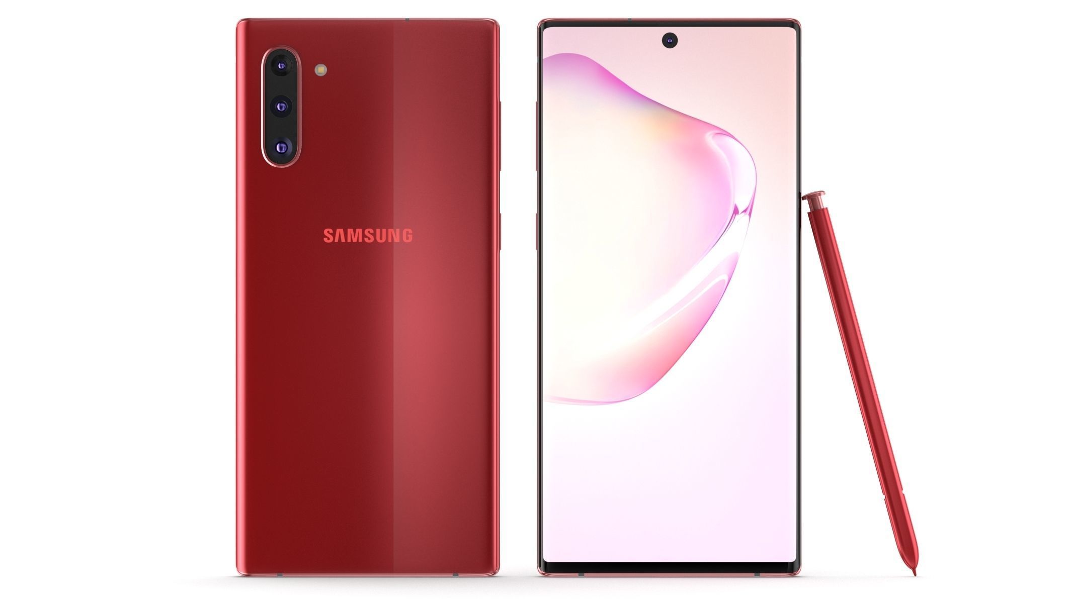 Samsung Galaxy Note 10 All Colors 3D model_37