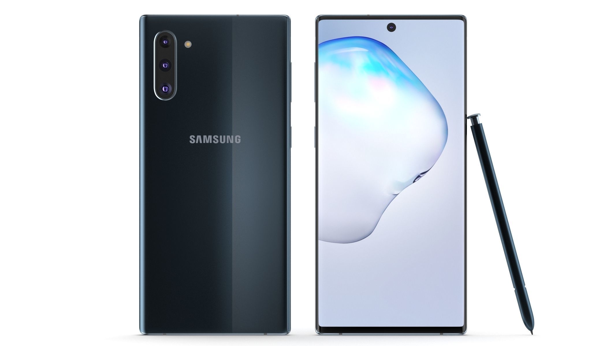 Samsung Galaxy Note 10 All Colors 3D model_10