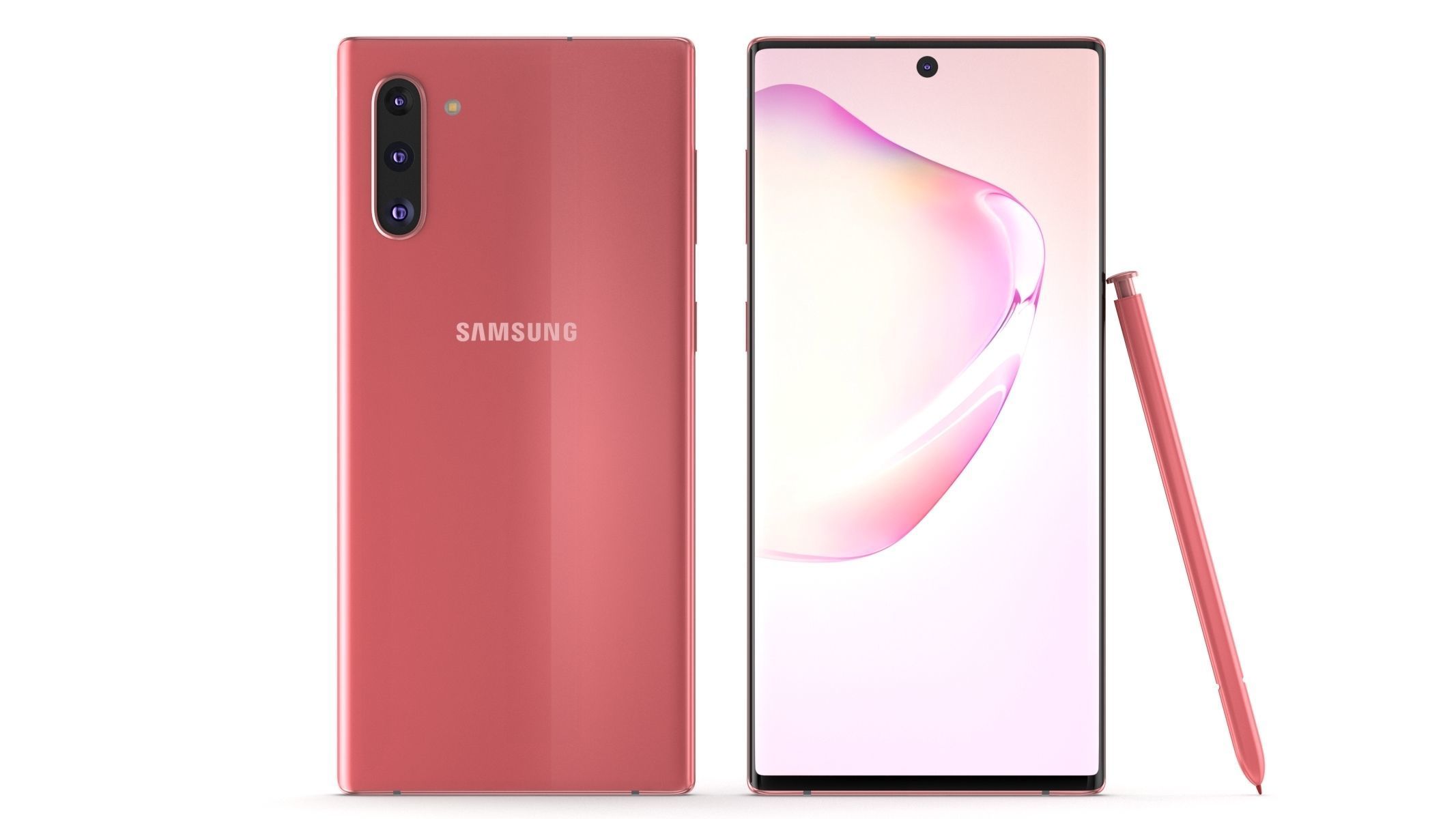 Samsung Galaxy Note 10 All Colors 3D model_25