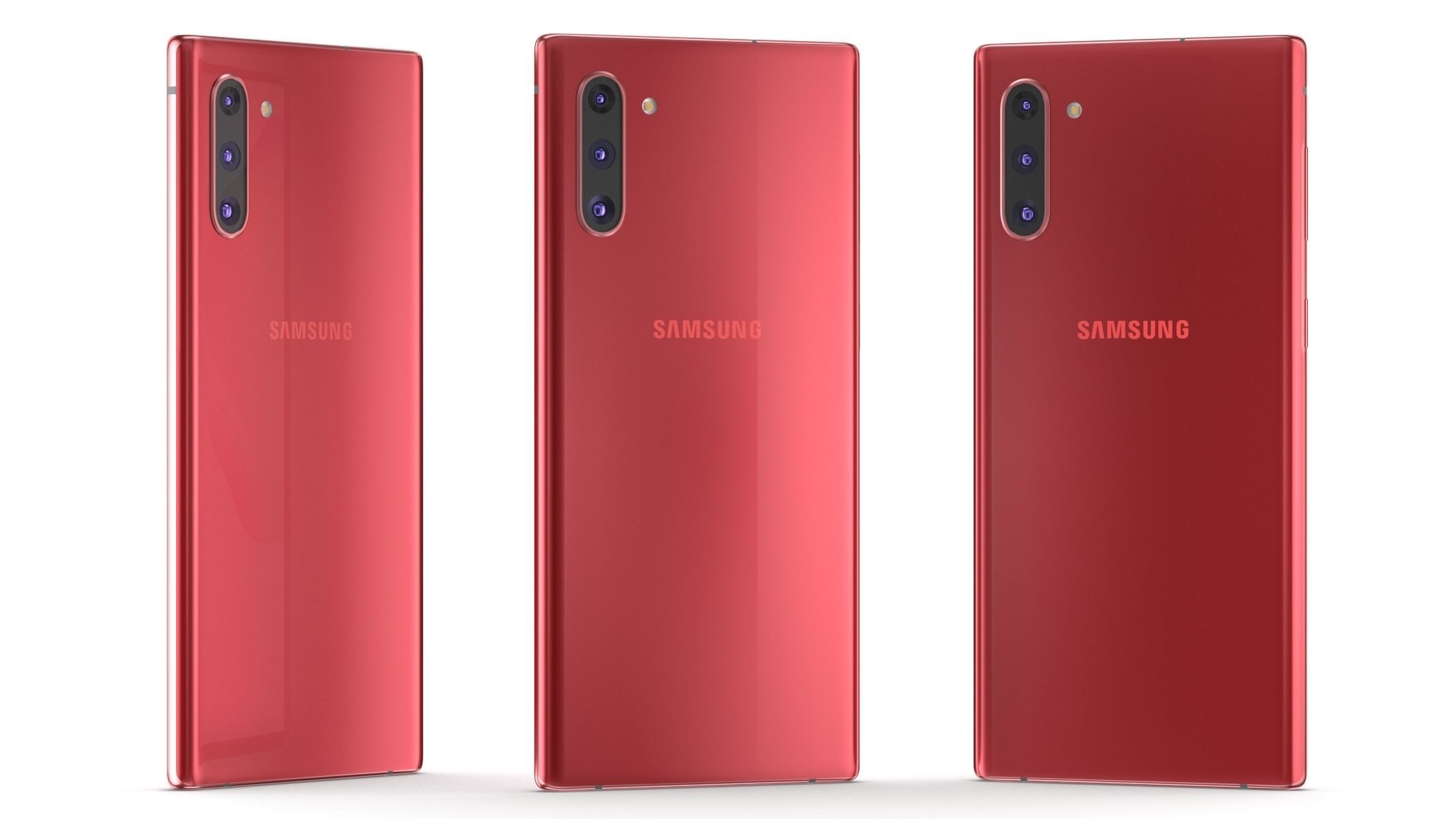 Samsung Galaxy Note 10 All Colors 3D model_50