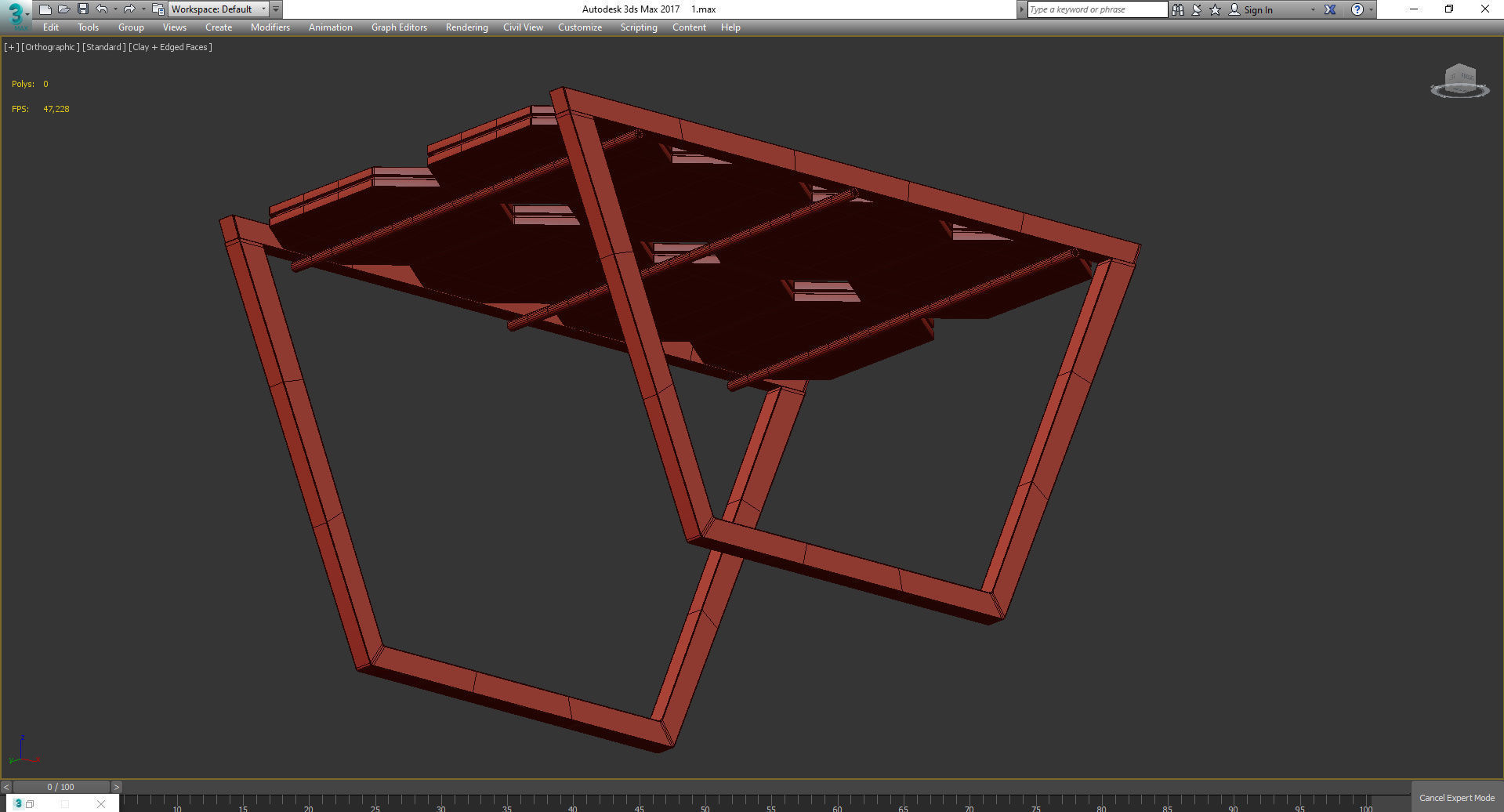 M2kr by Myriam Kuehne Rauner CHESS LOW TABLE 3d model Low-poly 3D model_3