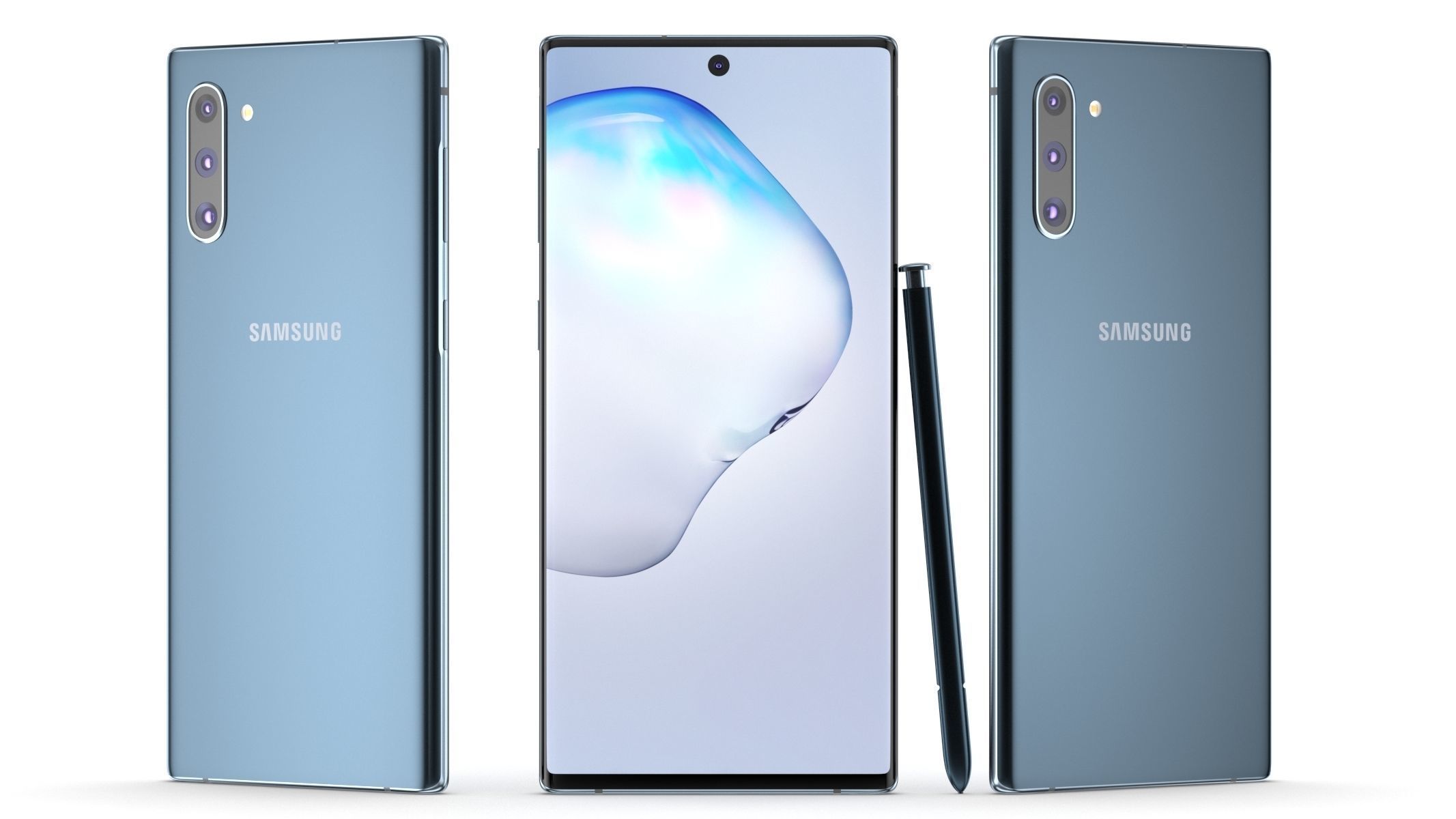 Samsung Galaxy Note 10 Aura Black 3D model_8