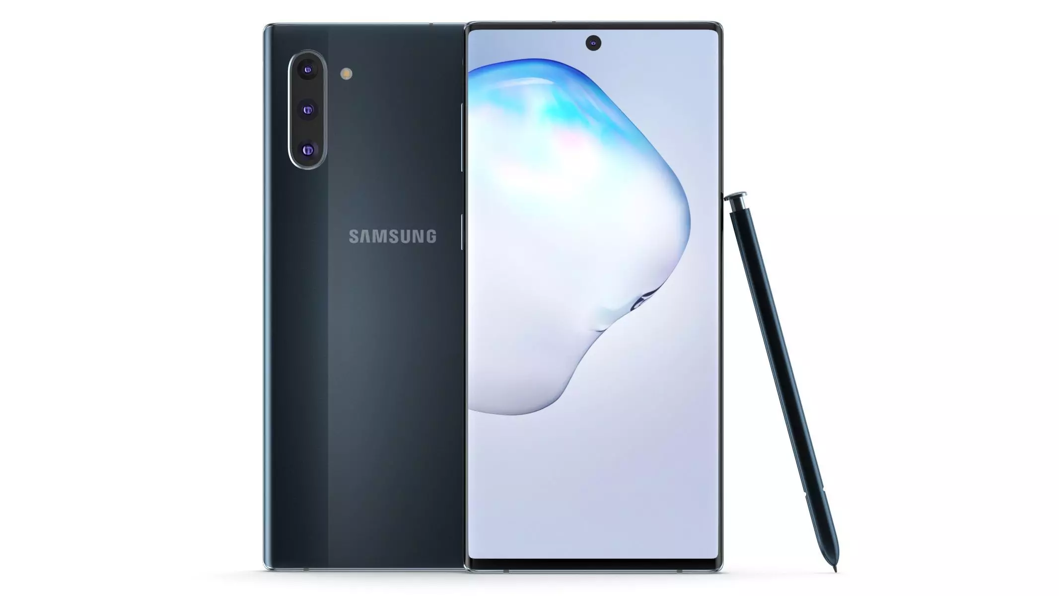 Samsung Galaxy Note 10 Aura Black 3D model_0