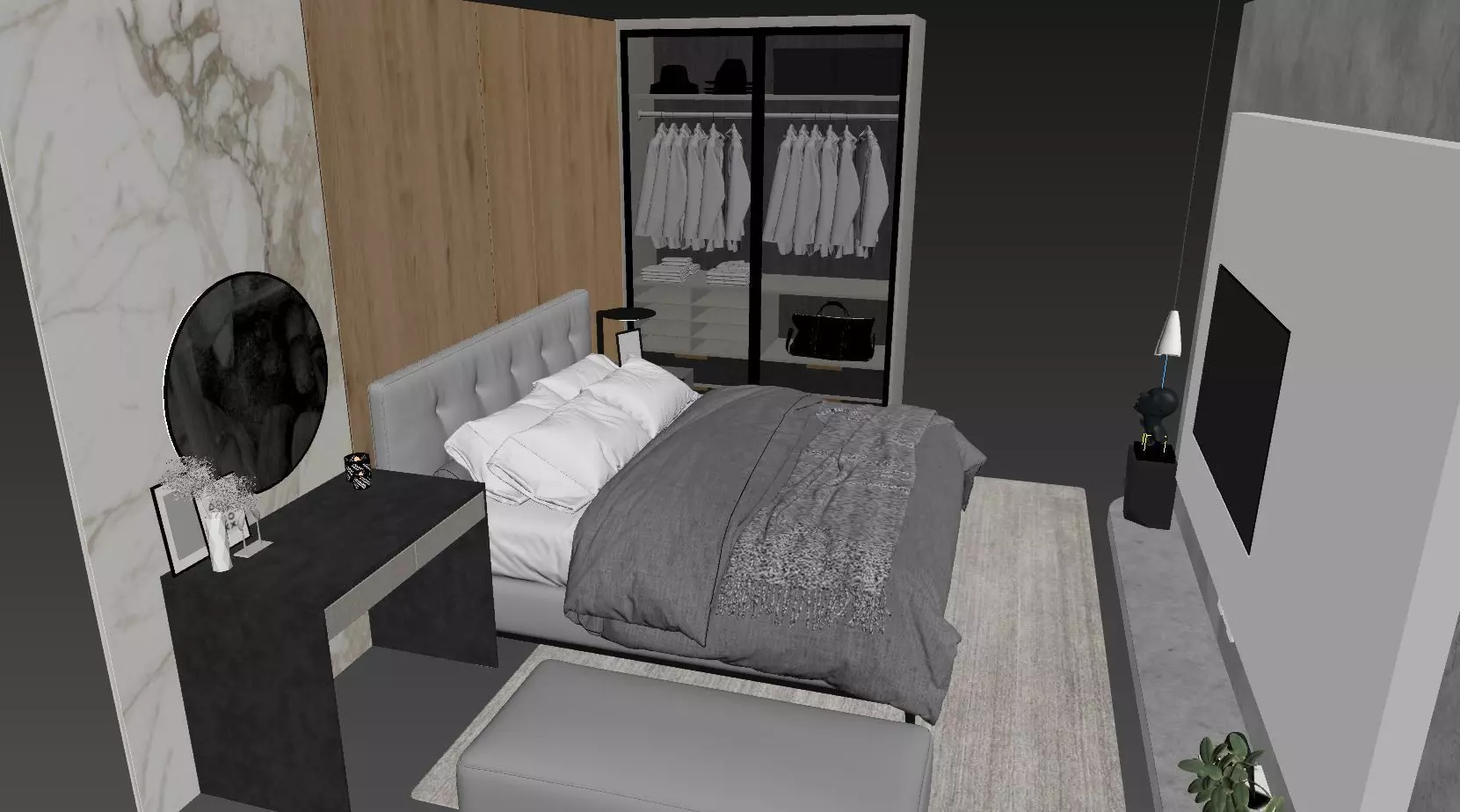 Bed room 3D model_0