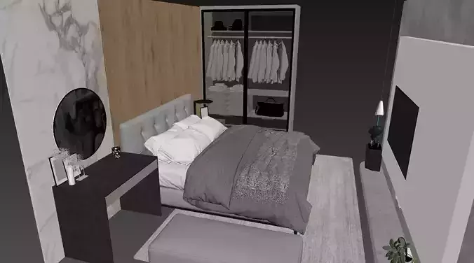 Bed room 3D model