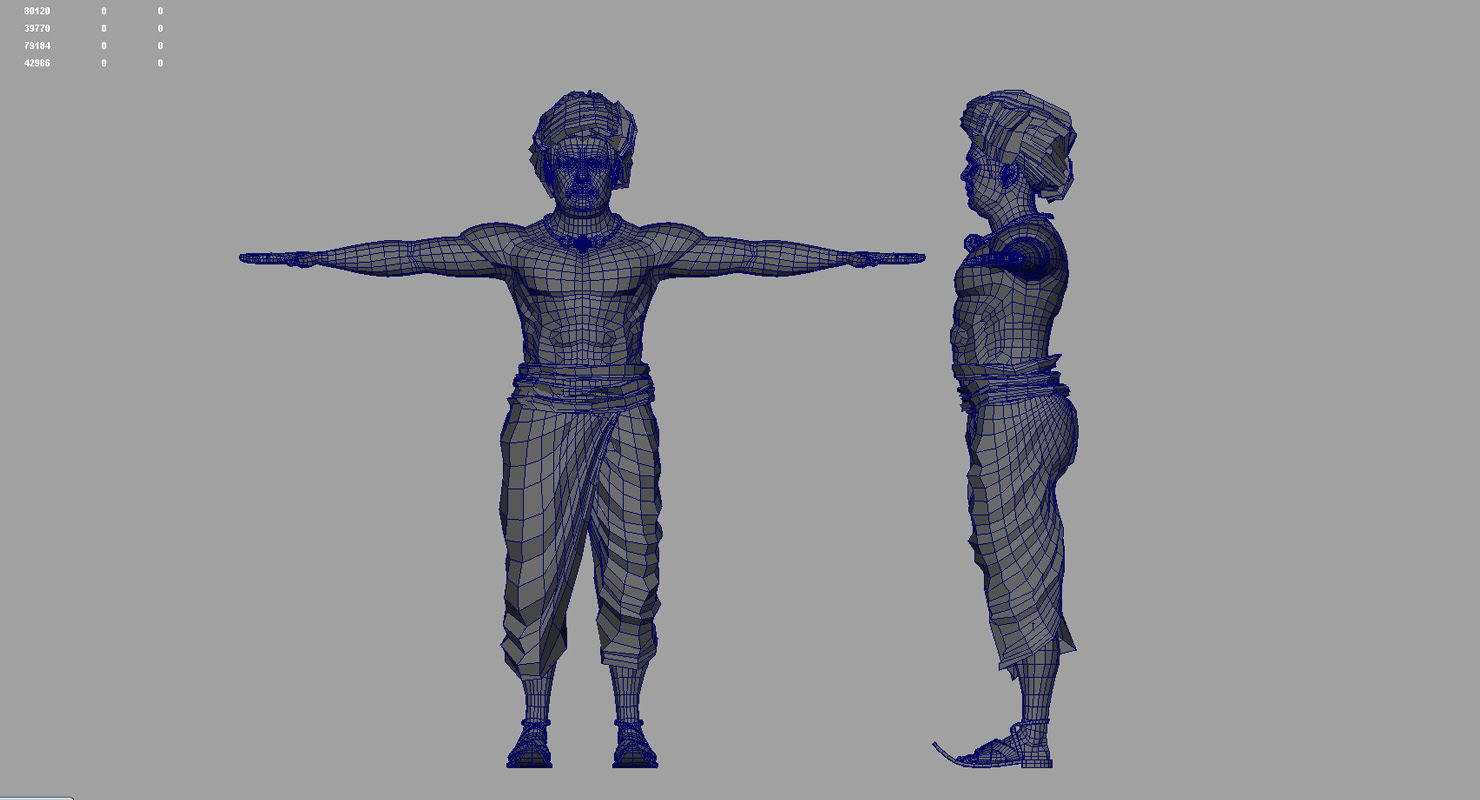  Farmer india 3d model 3D model_5