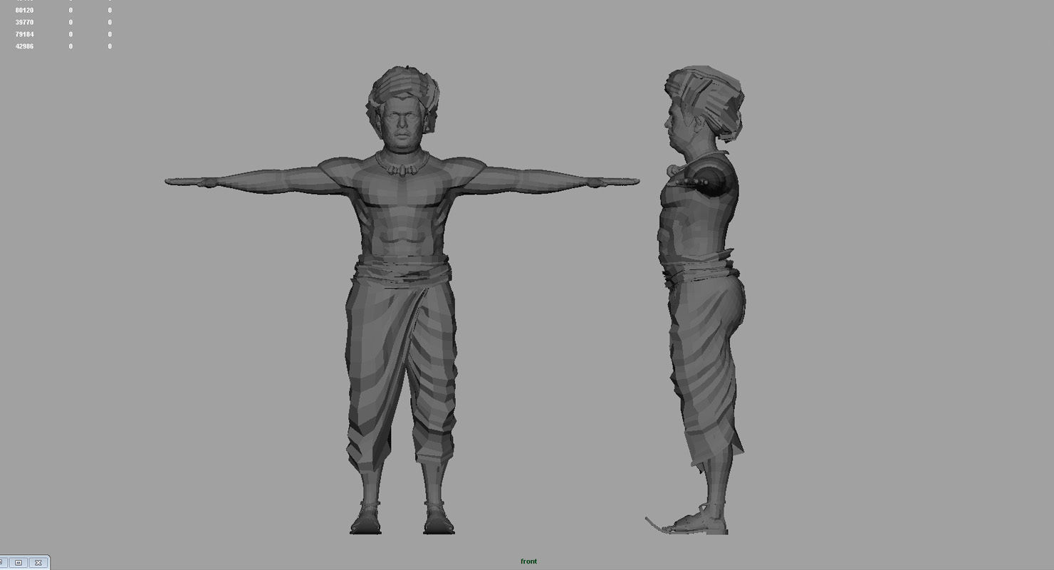  Farmer india 3d model 3D model_4