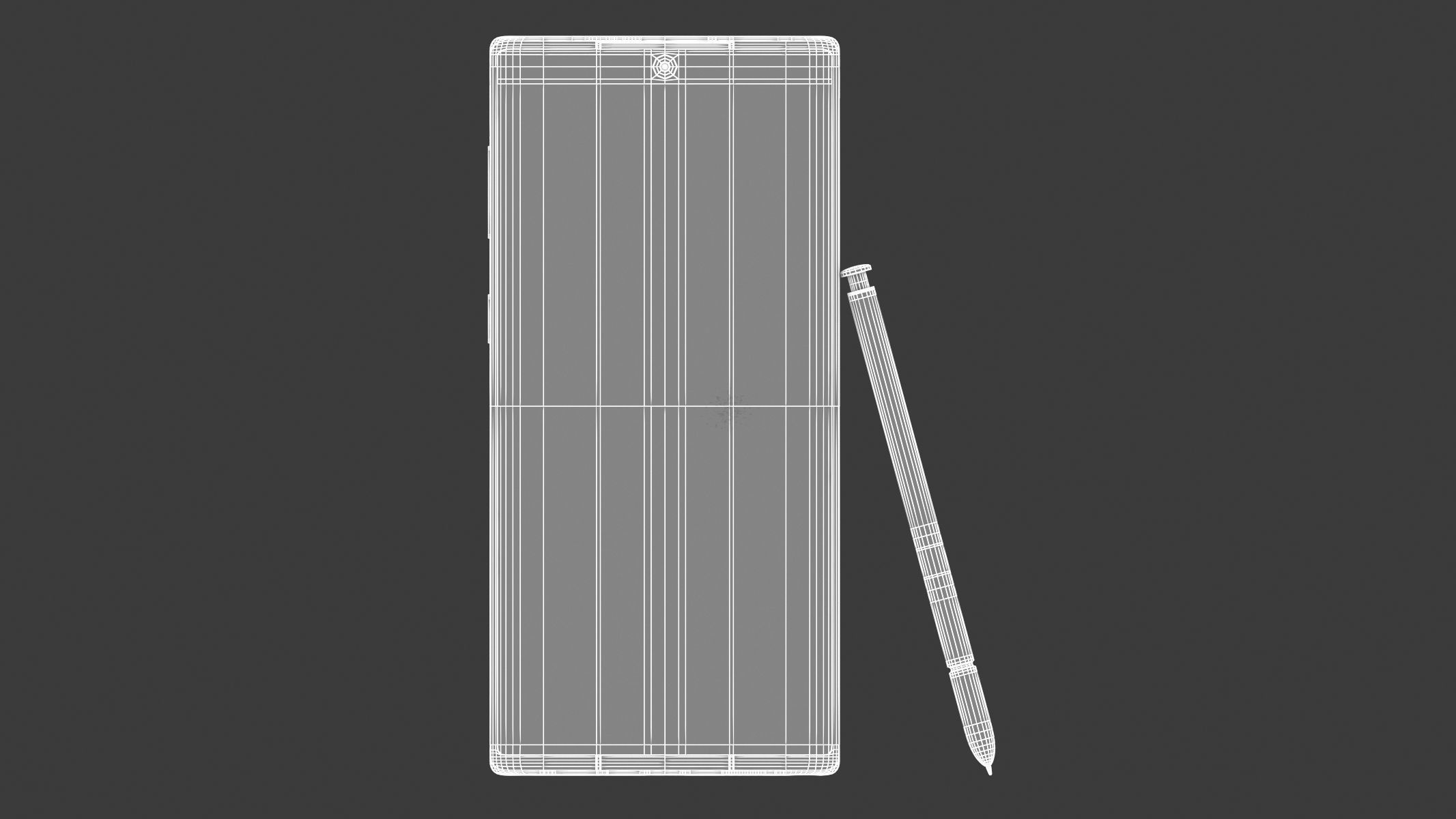 Samsung Galaxy Note 10 Aura White 3D model_11