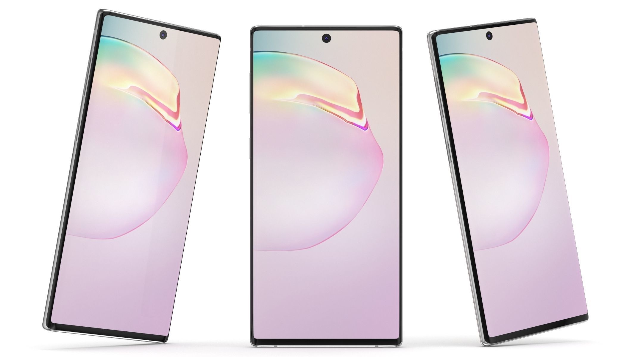 Samsung Galaxy Note 10 Aura White 3D model_9