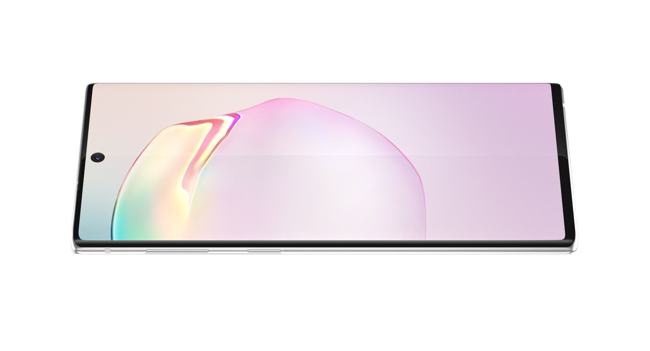 Samsung Galaxy Note 10 Aura White 3D model_3