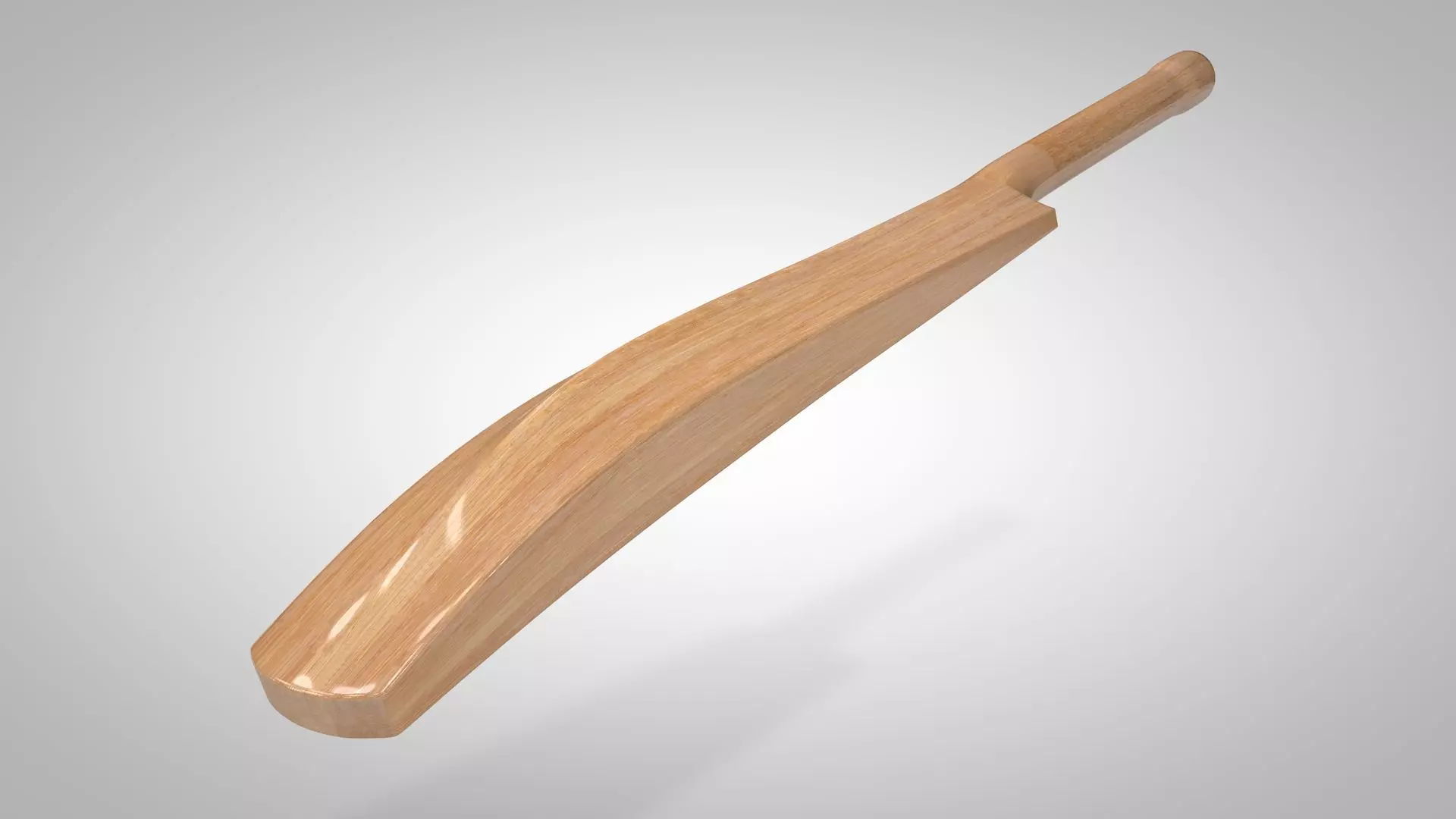 Cricket Bat Low-poly 3D model