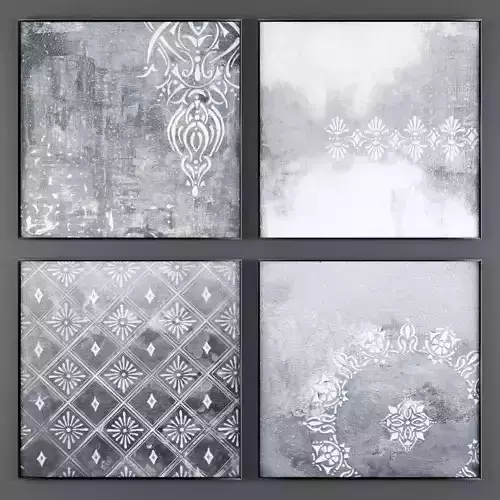 Art79 four abstract paintings