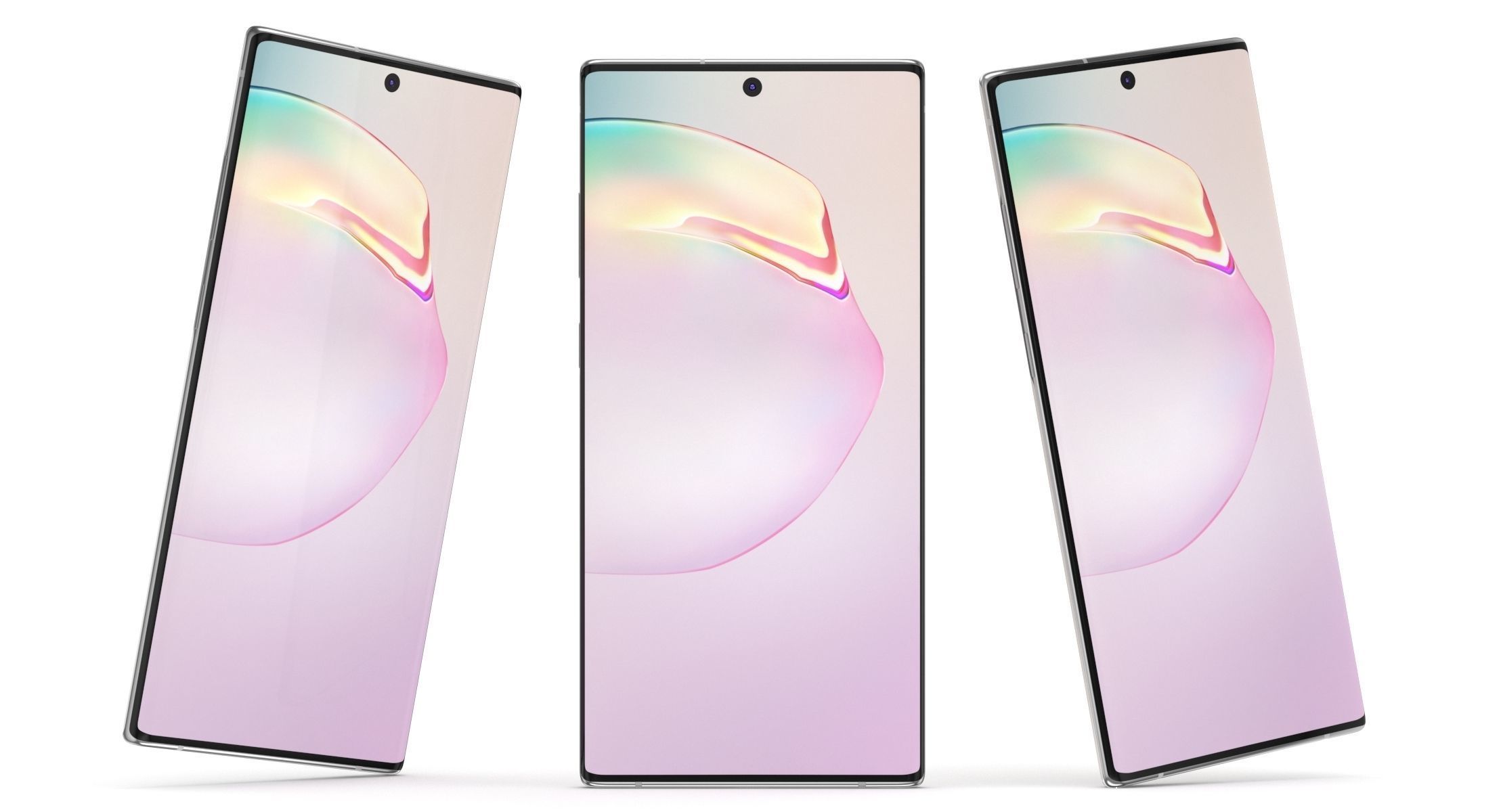 Samsung Galaxy Note 10 Plus Aura White 3D model_11