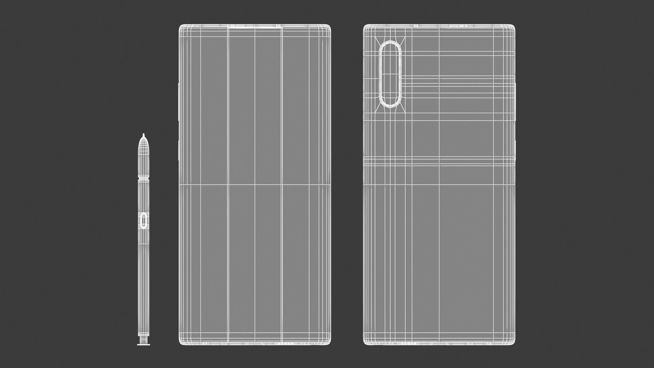 Samsung Galaxy Note 10 Plus Aura White 3D model_13