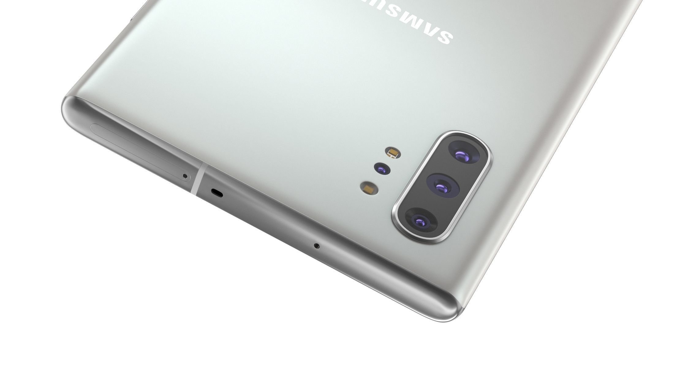 Samsung Galaxy Note 10 Plus Aura White 3D model_7